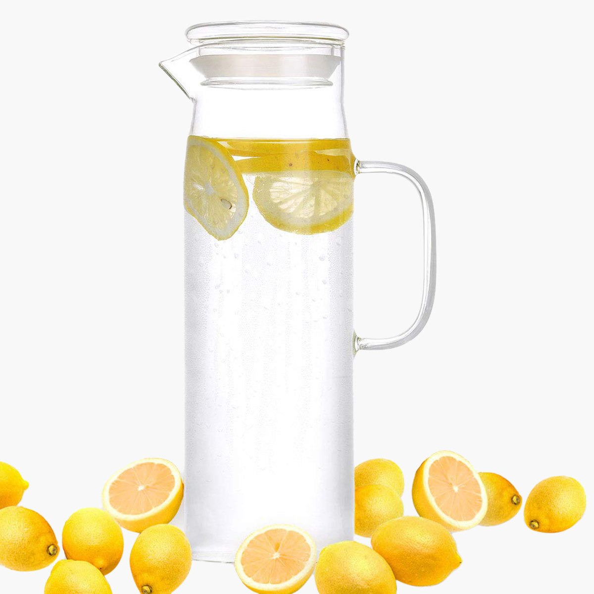 Zen Water Jug with Handle and Glass Lid - 1.5 L-hbxhomeware-diningandtabletop-jugs-image-1