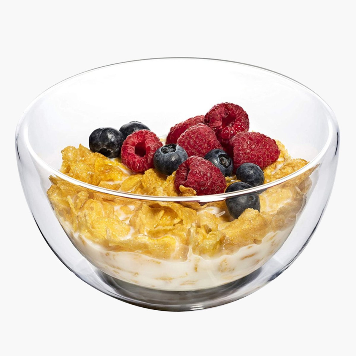 Zen Double Wall Glass Salad Bowl - 750 ml-hbxdecorandfurnishings-tabletop-serveware-image-1