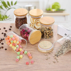 Zen Glass Food Storage Container Spice Jar - Set of 10
