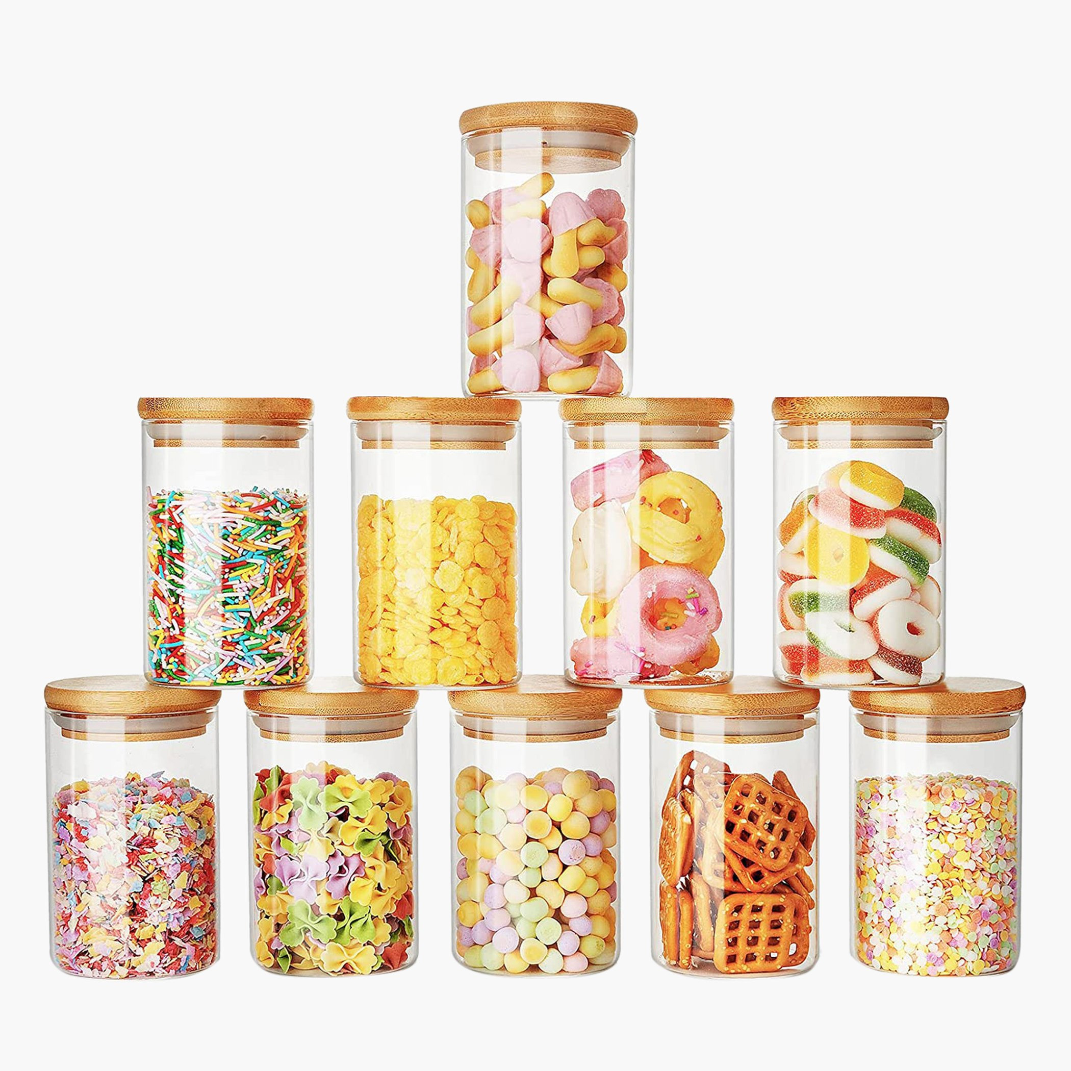 Zen Glass Food Storage Container Spice Jar - Set of 10-hbxhomeware-hbxkitchen-image-3