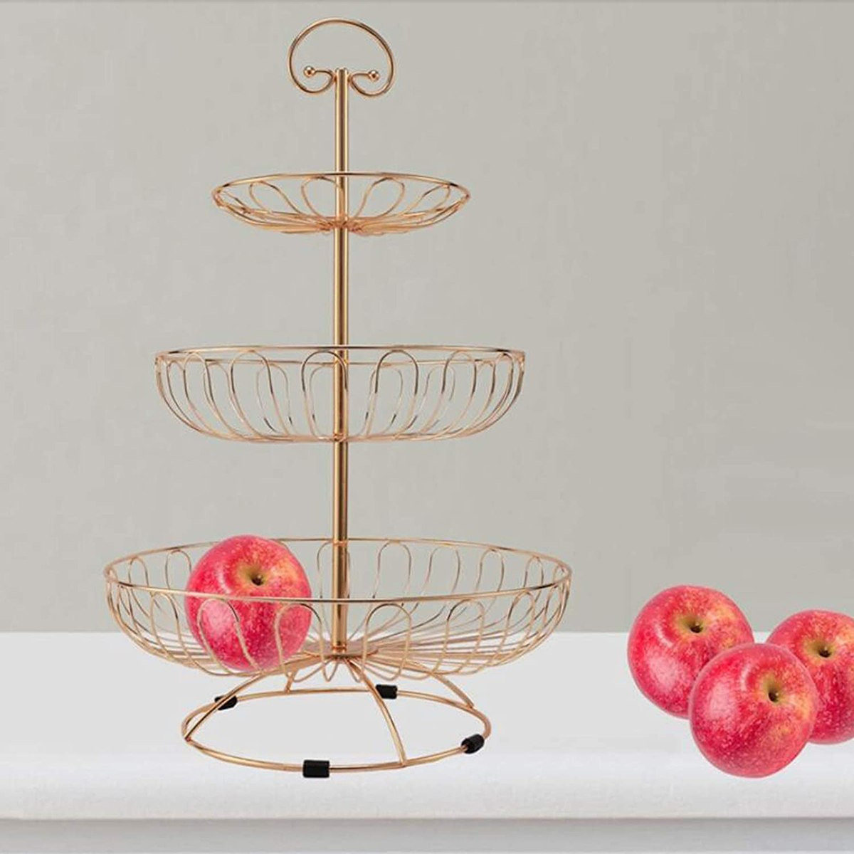 Zen 3-Tier Iron Wire Cupcake and Fruit Stand - 30x10x30 cm-hbxdecorandfurnishings-tabletop-serveware-image-2