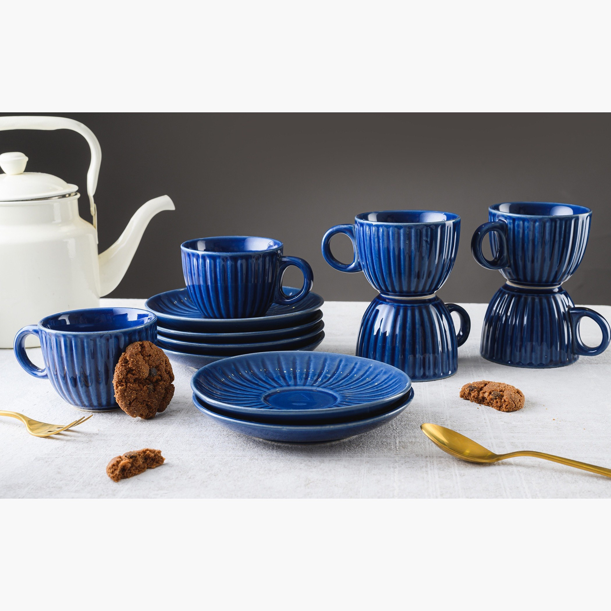 طقم فناجين وصحون 12 قطعة من أرتيزان-hbxhomeware-hbxkitchen-image-1