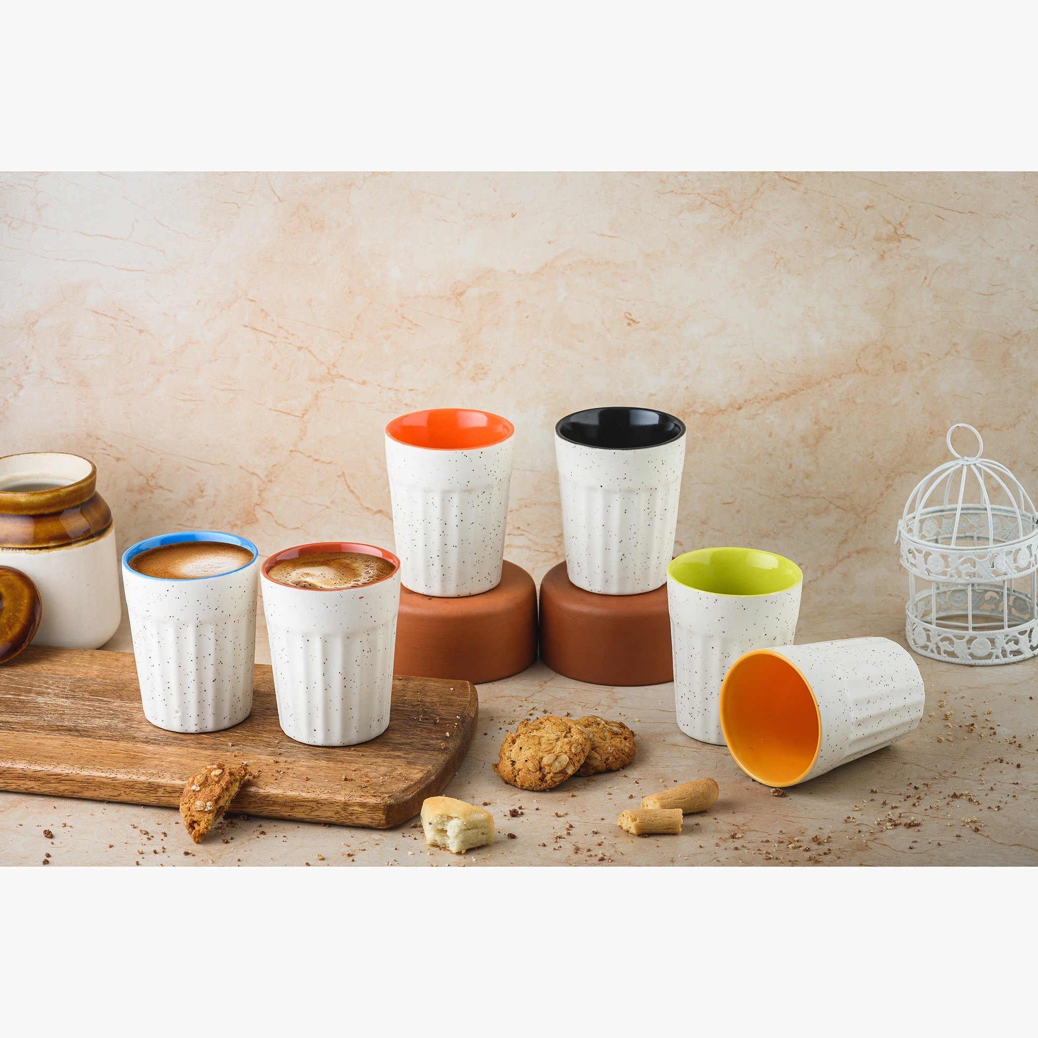 Indie Vibe 6-Piece Cutting Chai Tumbler Set-hbxhomeware-hbxkitchen-image-1