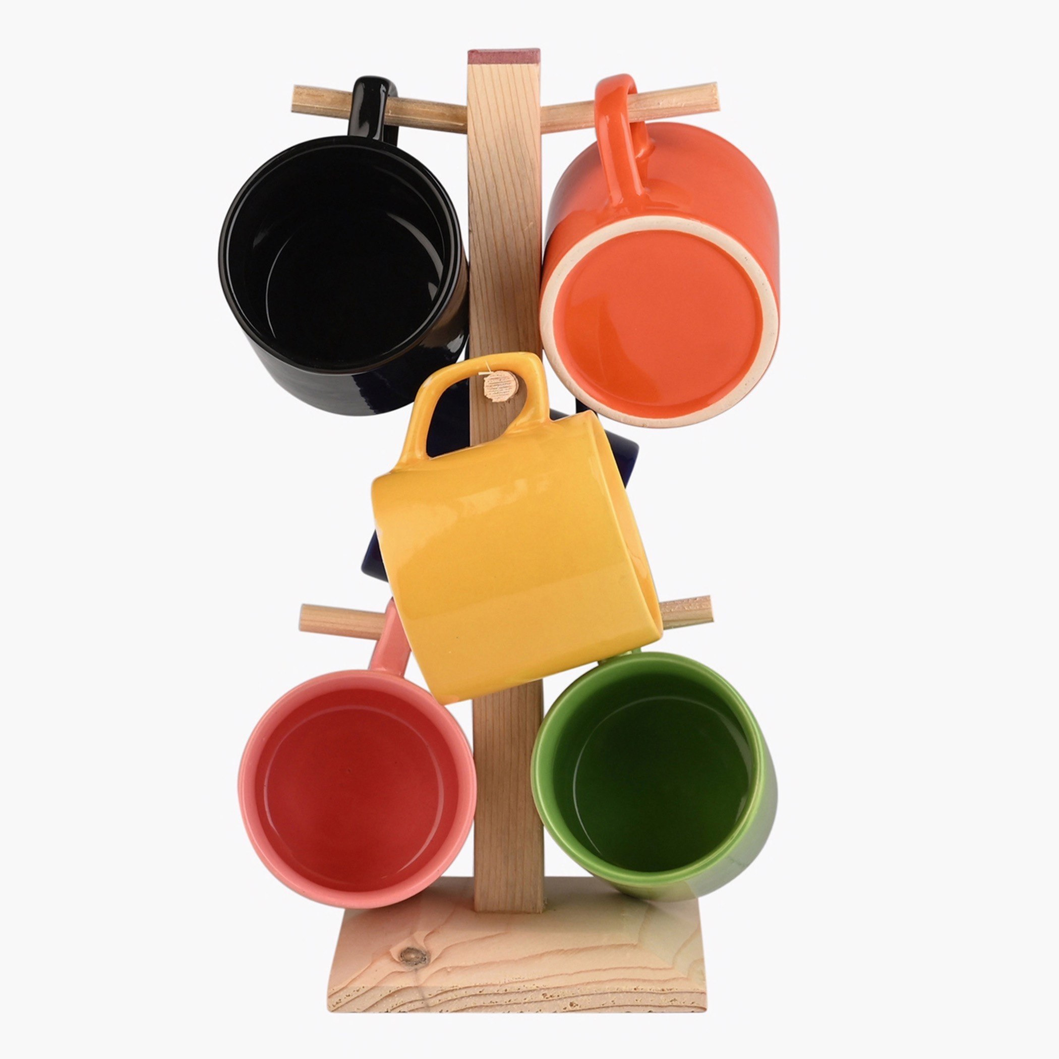 طقم مجّات بحامل 7 قطع من ريفريش - 120 مل-hbxhomeware-diningandtabletop-coffeeandteasets-image-2