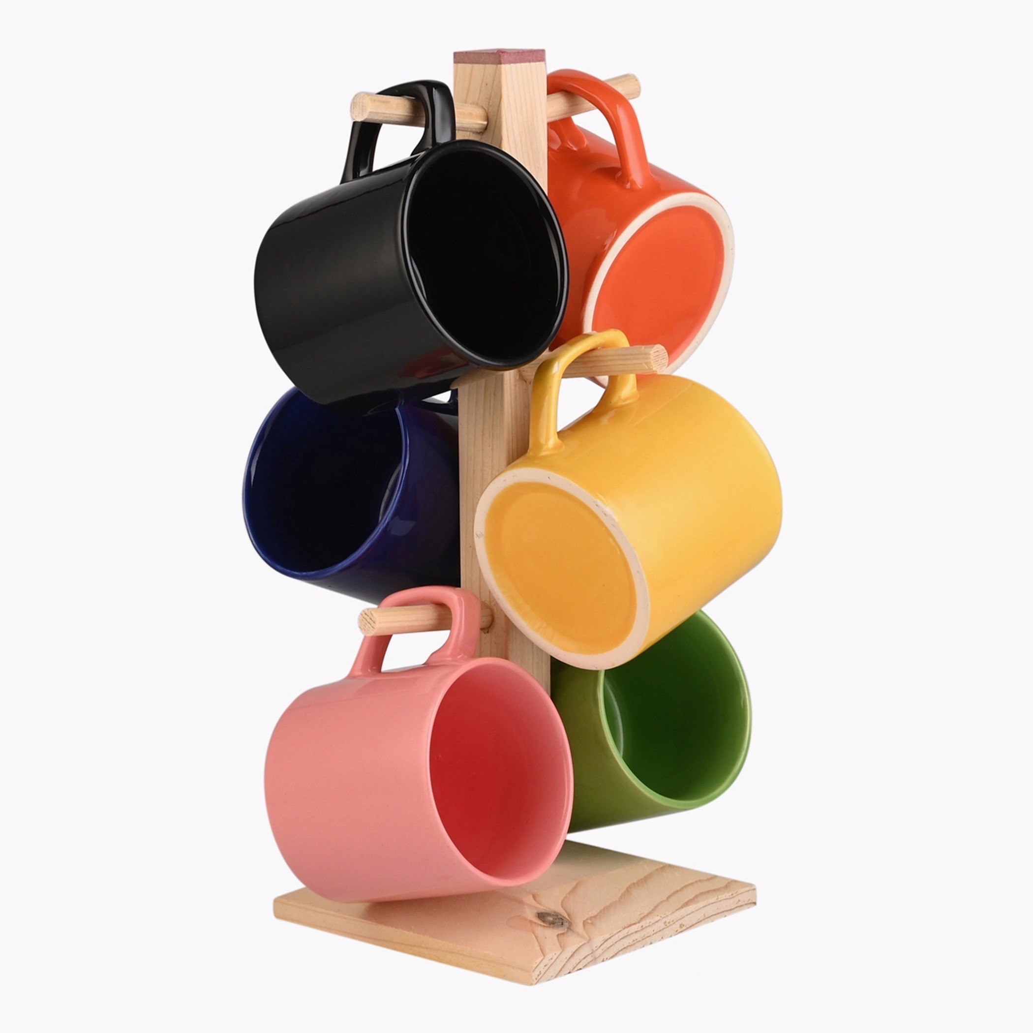 طقم مجّات بحامل 7 قطع من ريفريش - 120 مل-hbxhomeware-diningandtabletop-coffeeandteasets-image-3