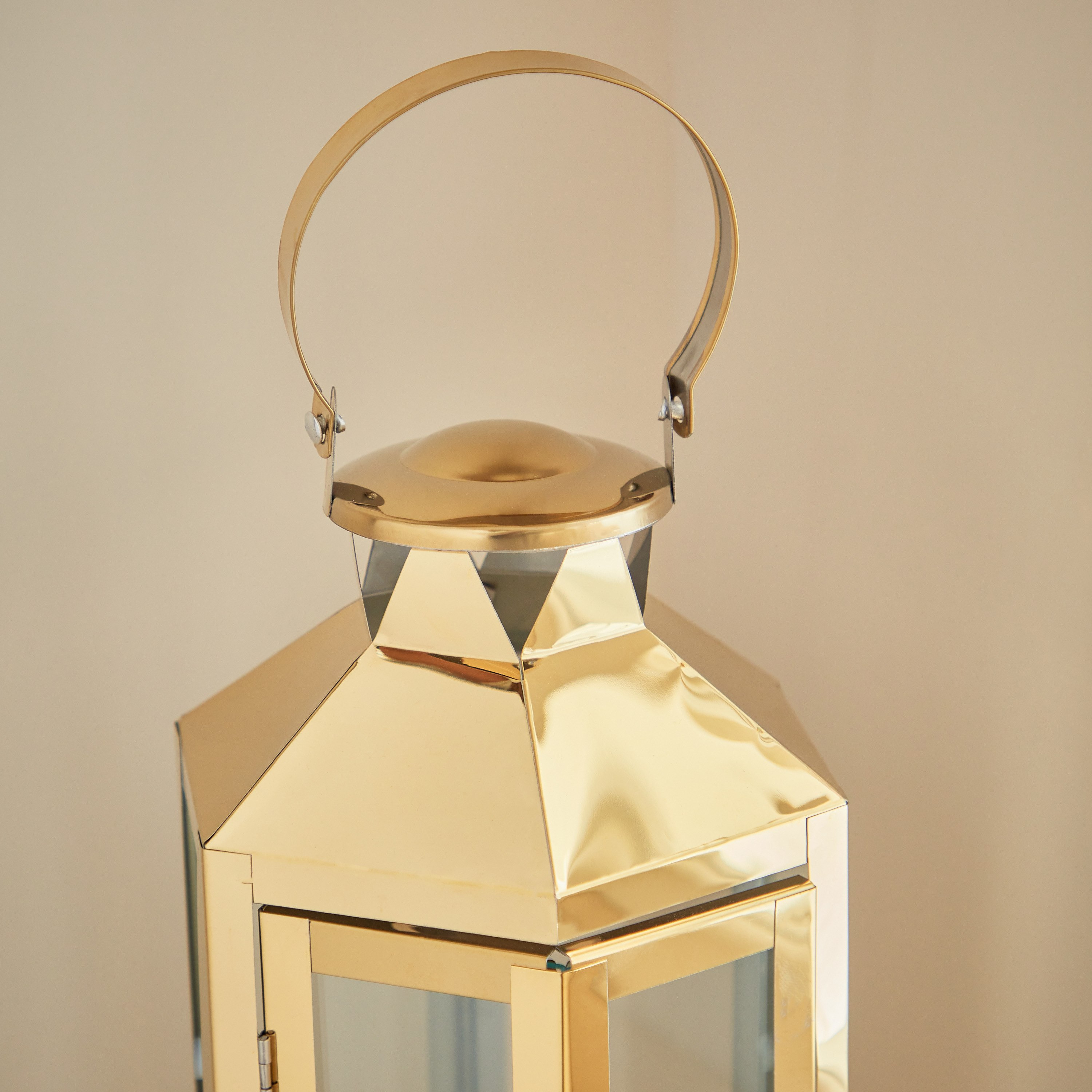 فانوس معدن بحامل شموع فوتيف زجاج شفاف من ناز - 16.7x14.3x33.5 سم-PROMO_HB_AE_B1G1_250925-image-3