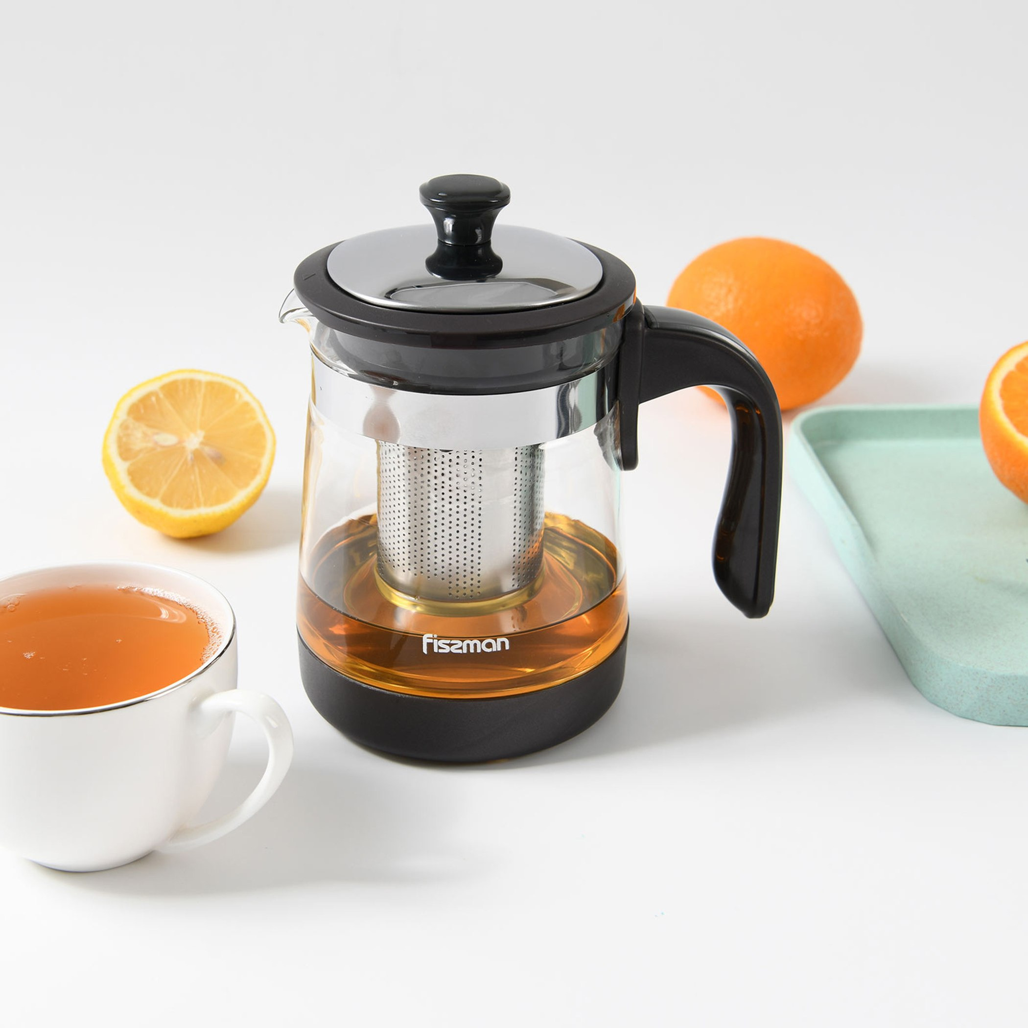 Fissman Glass Tea Pot with Filter - 750 ml-hbxhomeware-hbxkitchen-image-1