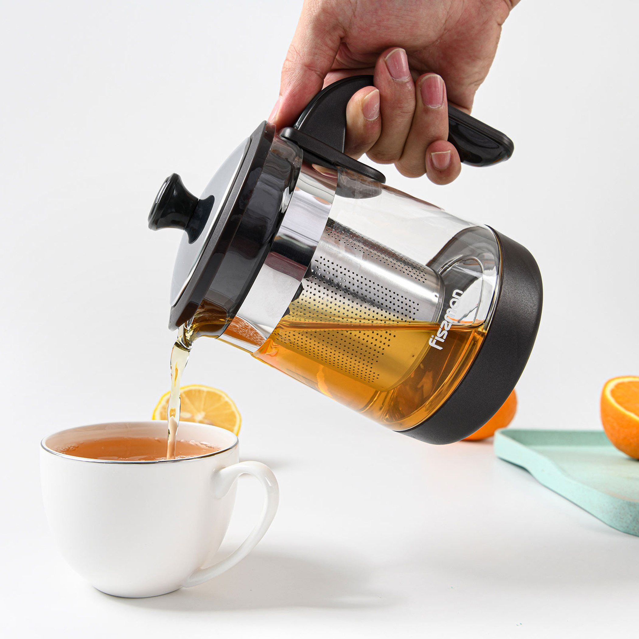 Fissman Glass Tea Pot with Filter - 750 ml-hbxhomeware-hbxkitchen-image-2
