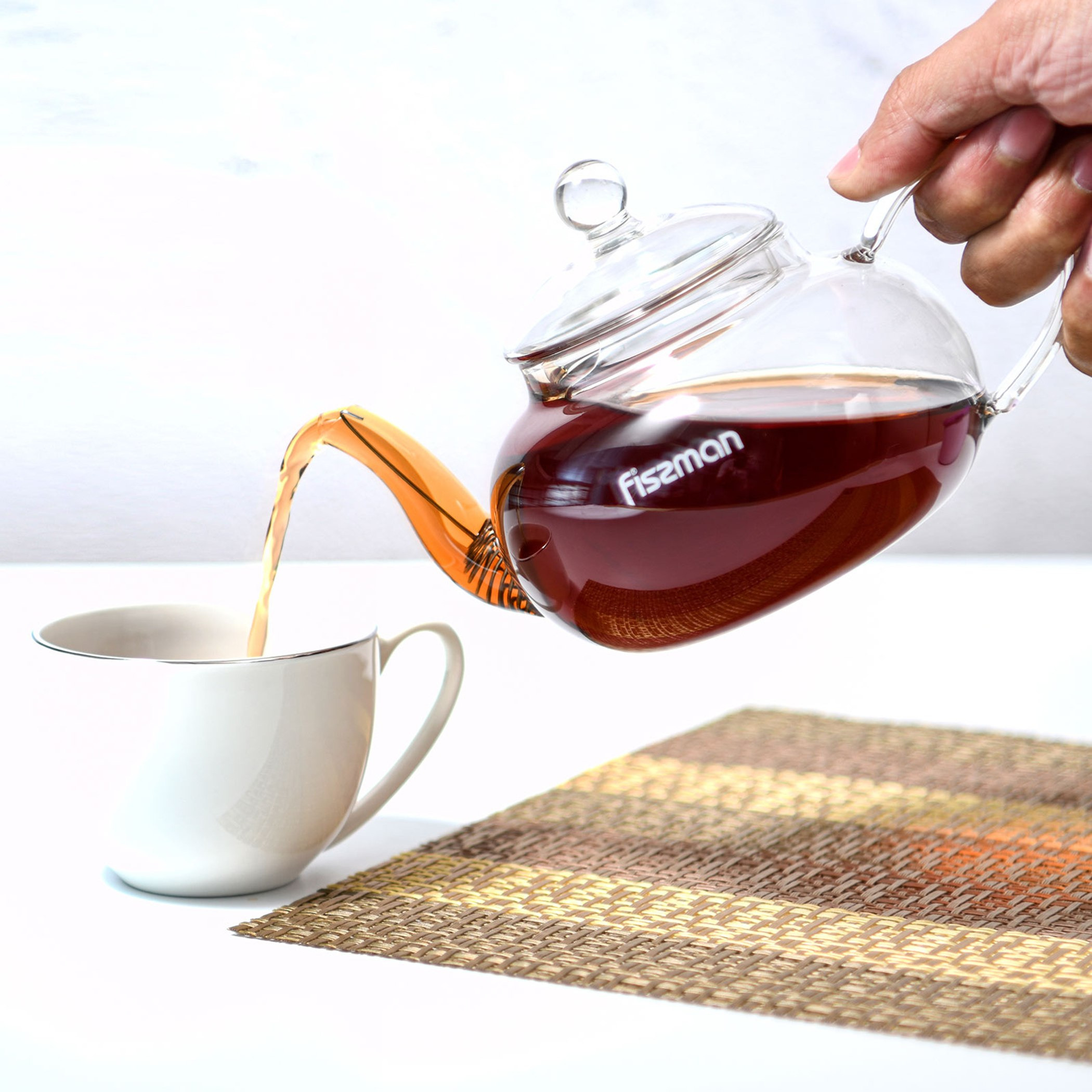 إبريق شاي زجاج مع مصفاة من الصُلب من فيسمان - 600 مل-hbxhomeware-hbxkitchen-image-1