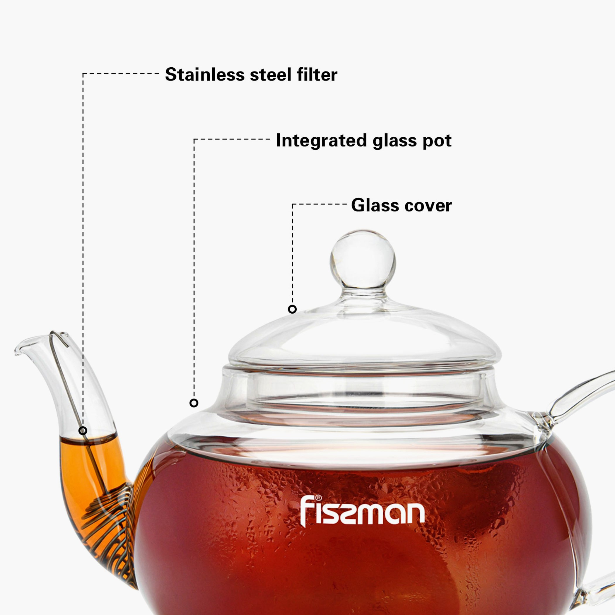 إبريق شاي زجاج مع مصفاة من الصُلب من فيسمان - 600 مل-hbxhomeware-hbxkitchen-image-4