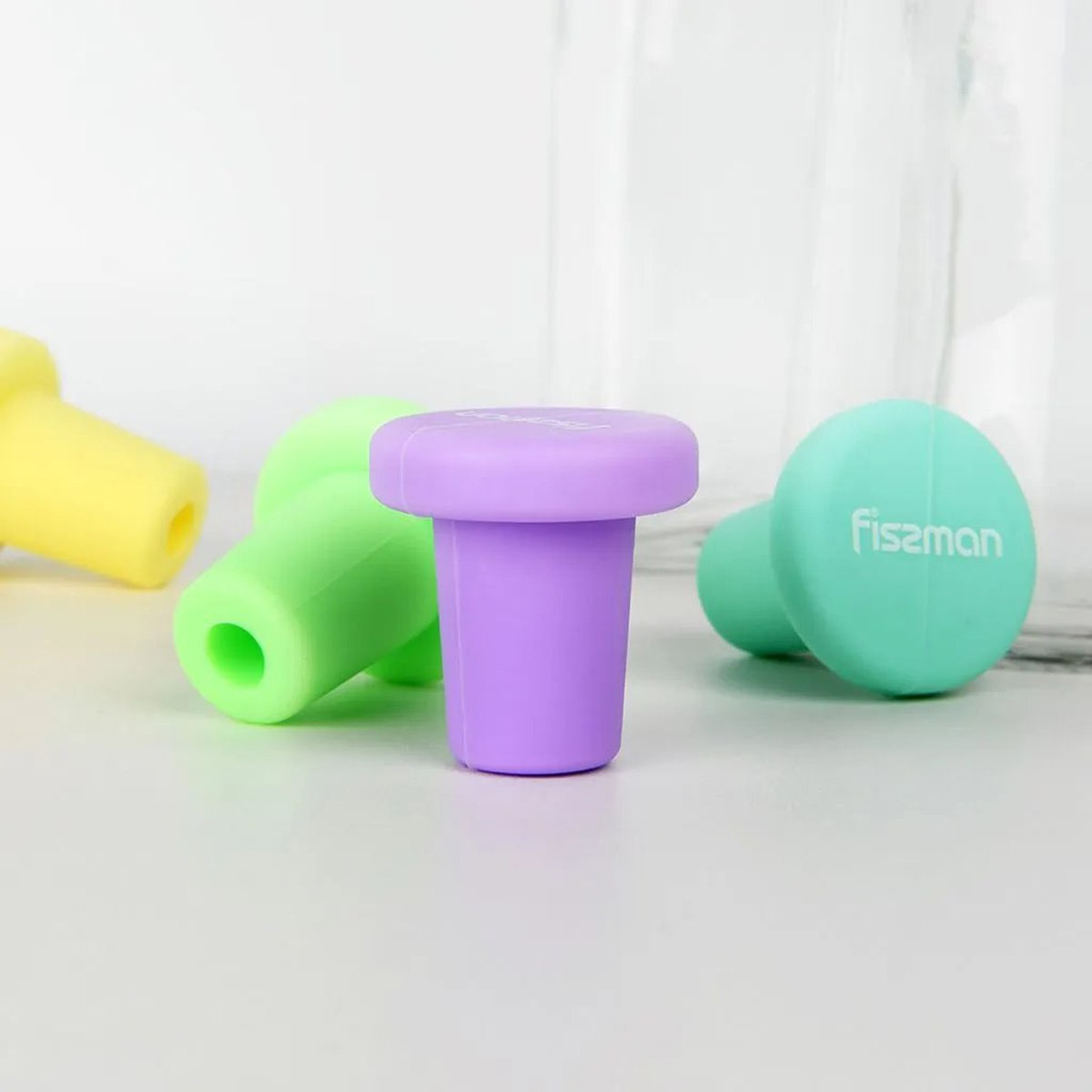 Fissman Bottle Stopper - 4.5x4.5x4 cm-hbxkitchen-kitchenware-kitchenaccessories-image-1
