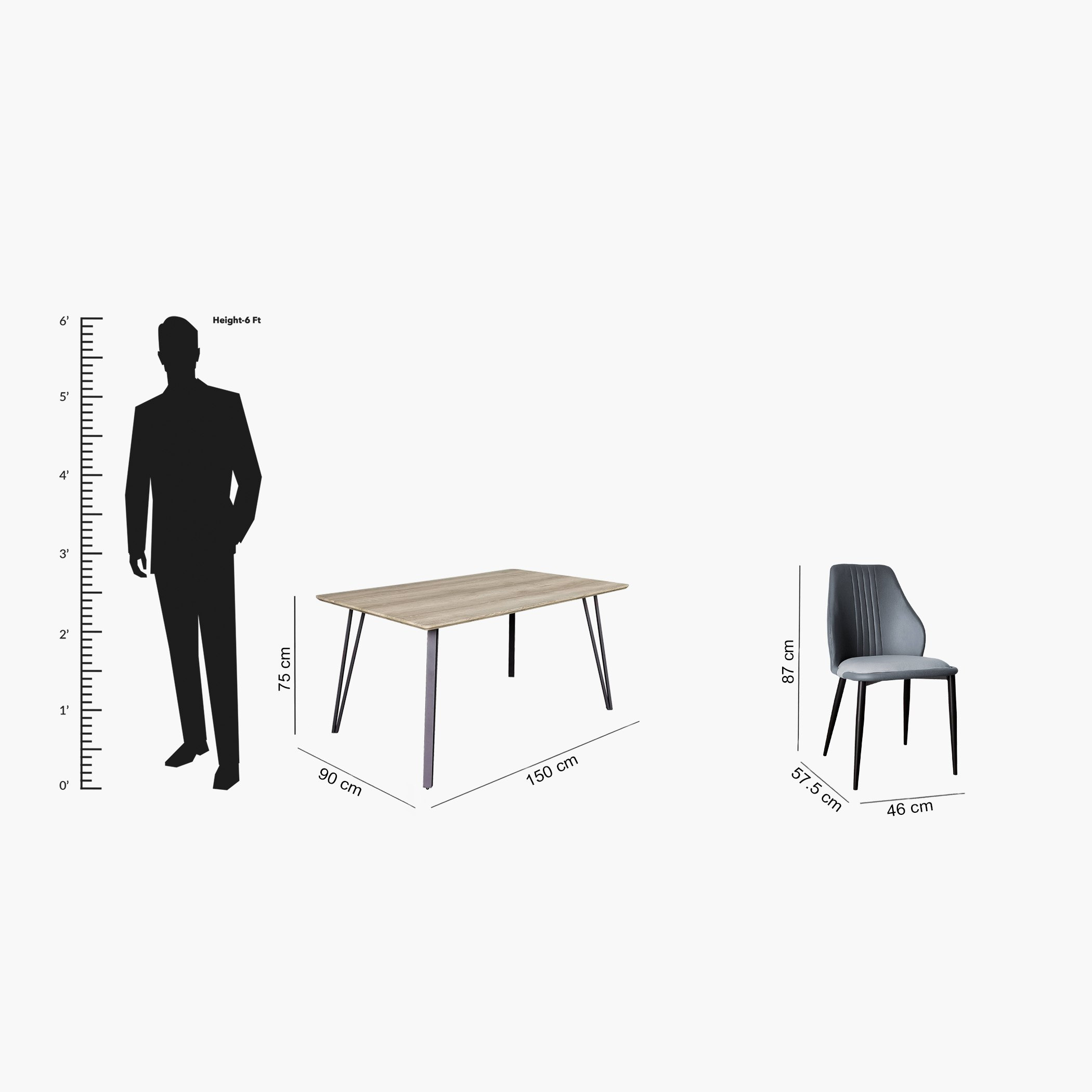 طقم سفرة 6 مقاعد - ماريا-hbxfurniture-diningtablesandsets-diningsets-sixseater-image-11