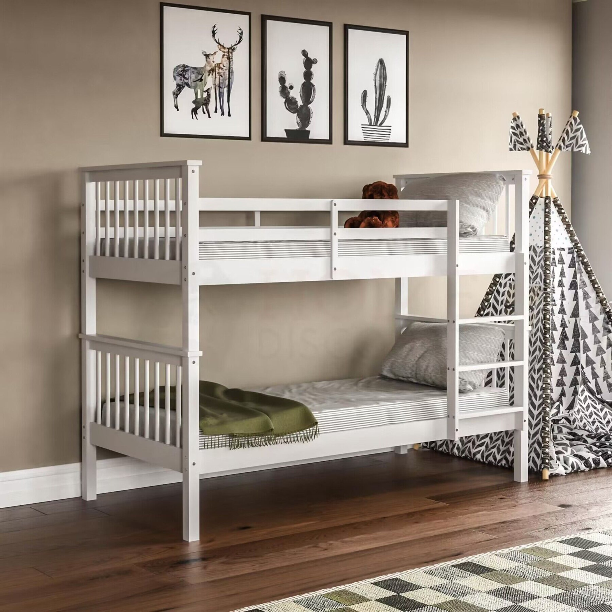 Hampton Single Bunk Bed 90x200 cm