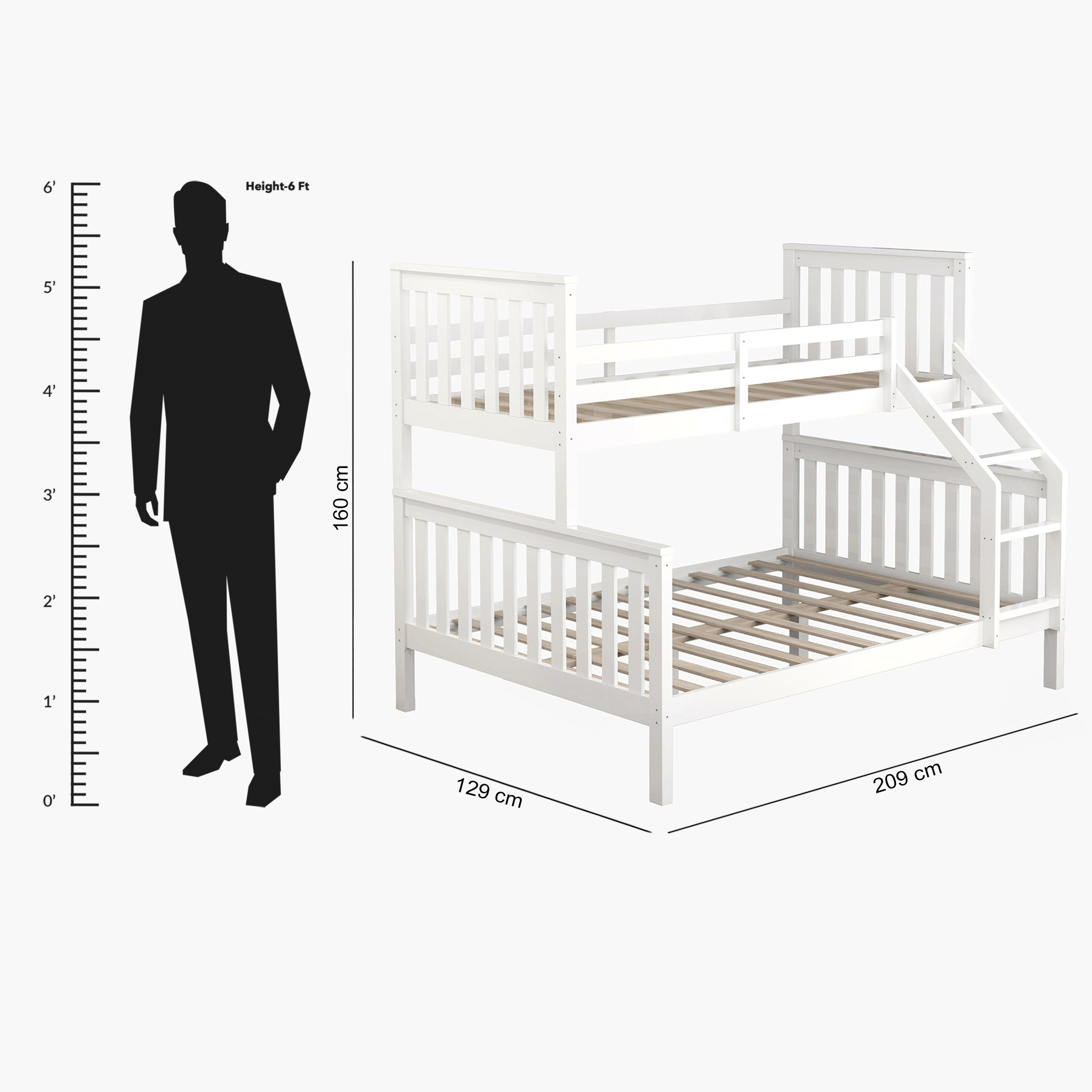 سرير مزدوج بطابقين من هامبتون - 120x200 سم-hbxkidsandyouth-bedsandbedsets-bunkbeds-twin-image-6