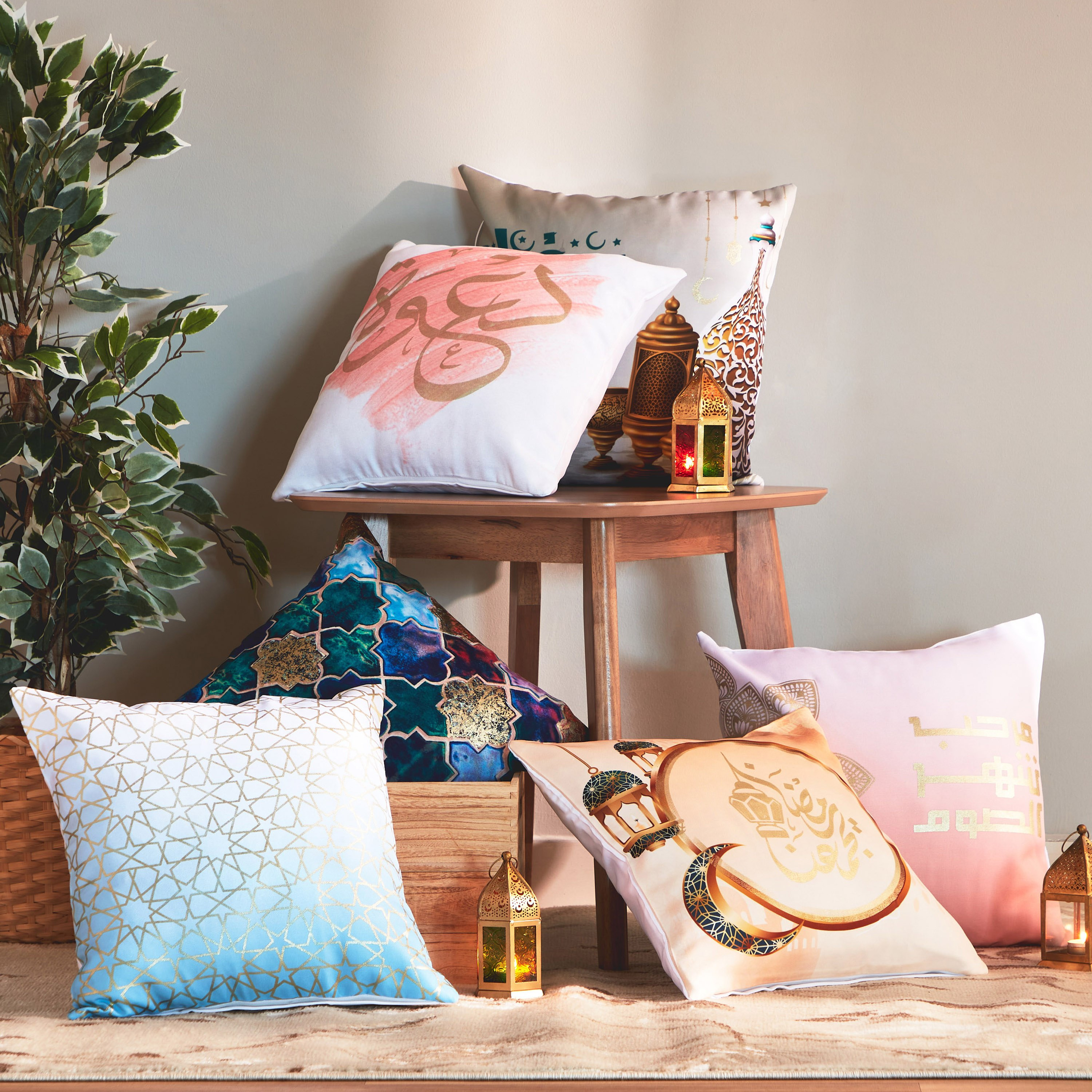 Etasa Welcome Foil and Digital Printed Cushion Cover - 45x45 cm-hbxhomeware-cushionsandcovers-cushioncovers-image-4