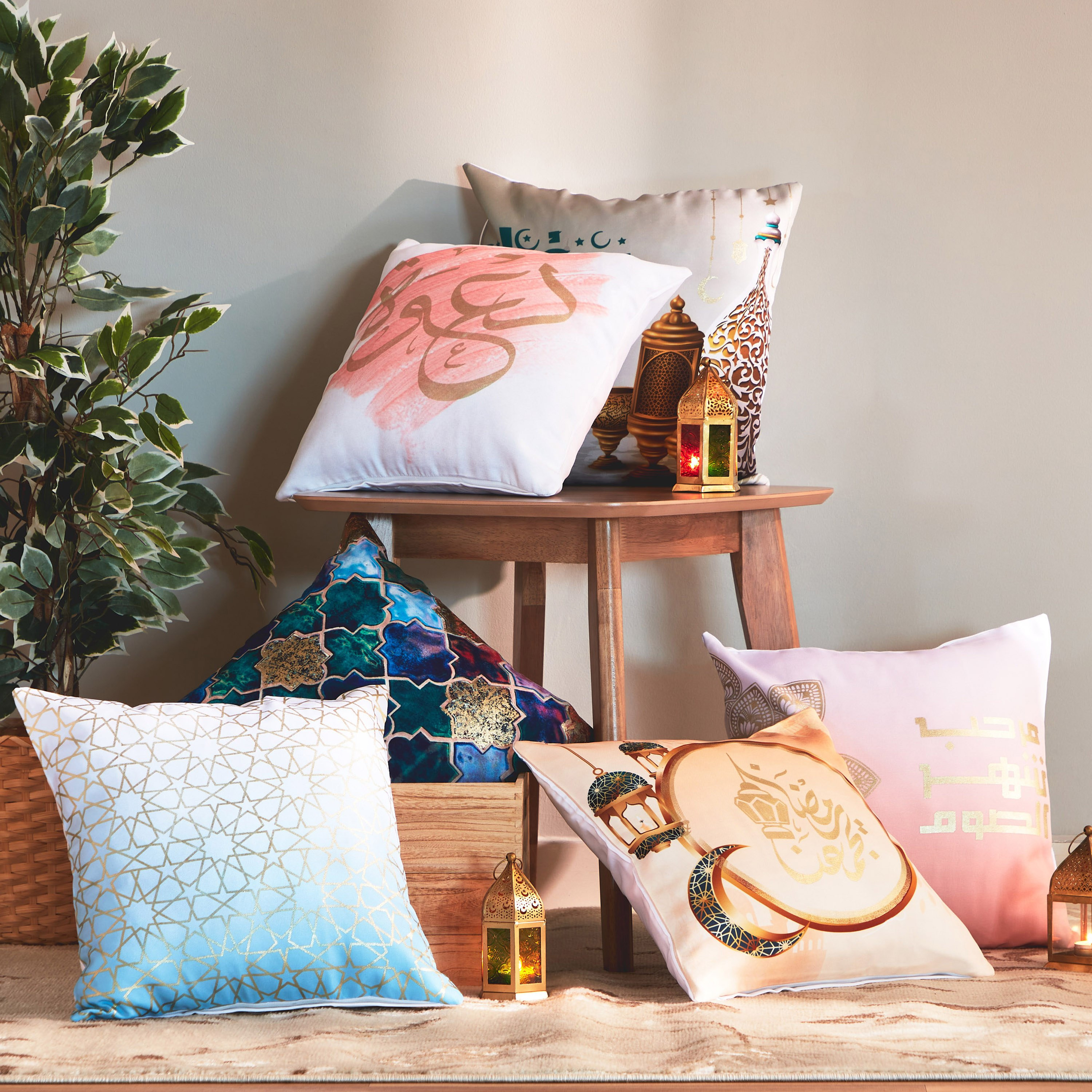 Etasa Blessed Foil and Digital Printed Cushion Cover - 45x45 cm-hbxhomeware-cushionsandcovers-cushioncovers-image-4