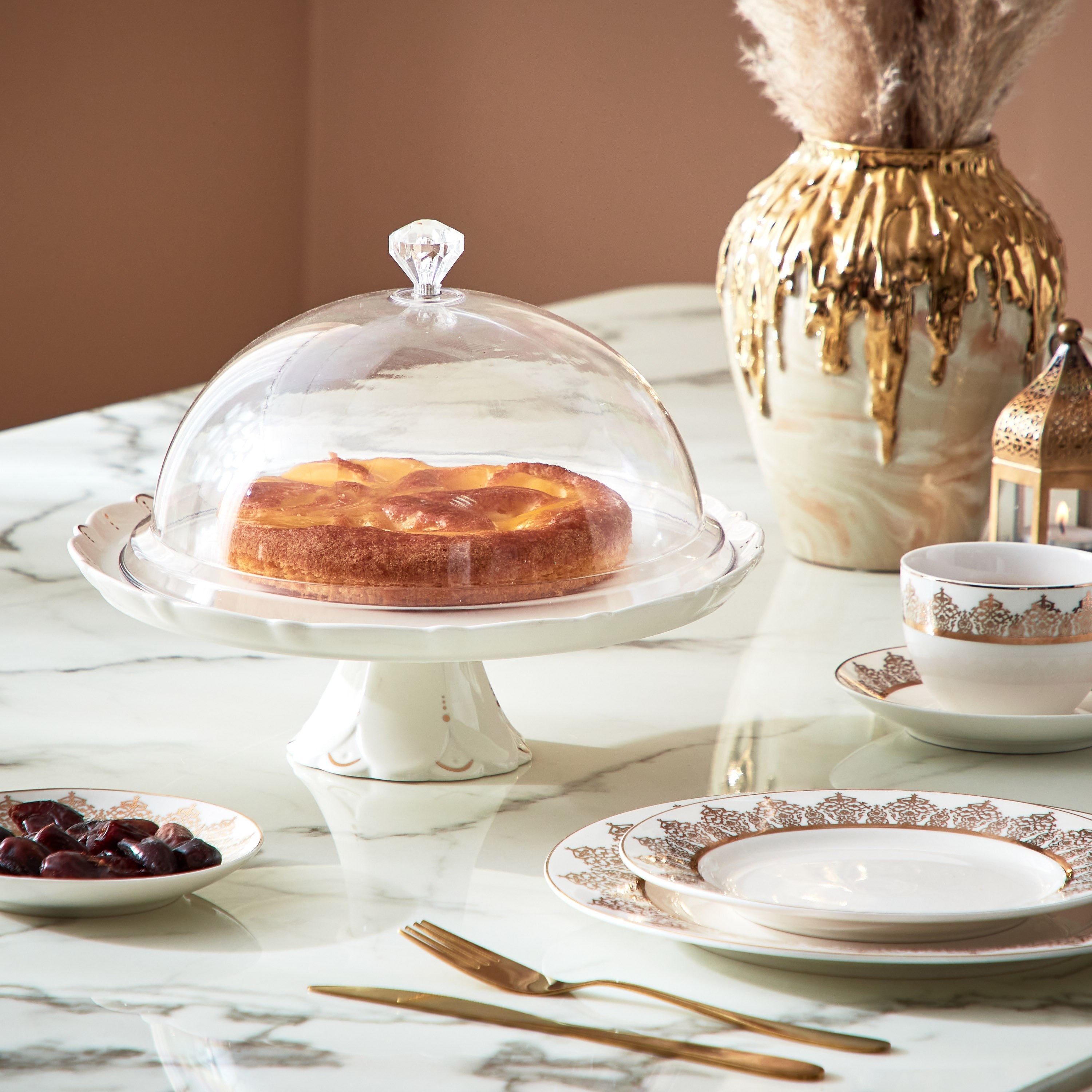 حامل تقديم كيك بقبة أكريليك من فيستال - 33.5 سم-hbxdecorandfurnishings-tabletop-serveware-image-6