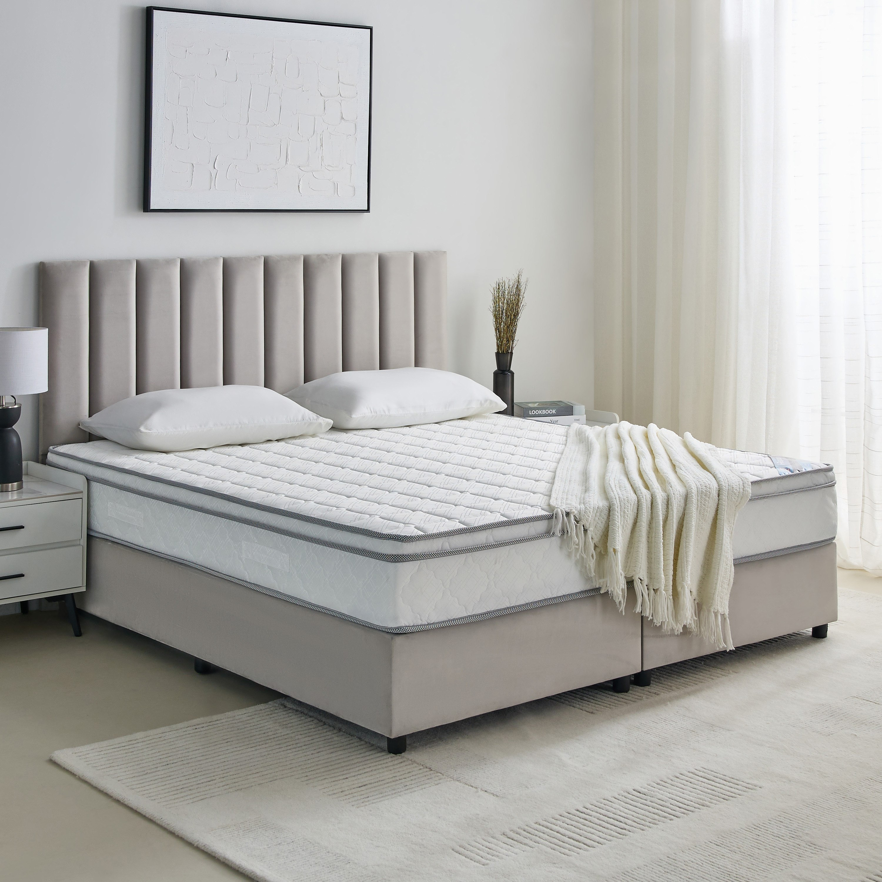 SleepNest iRepose Box Top Medium Firm Bonnell Spring Queen Mattress - 160x200x24 cm-hbxbedroom-mattresses-queen-image-9