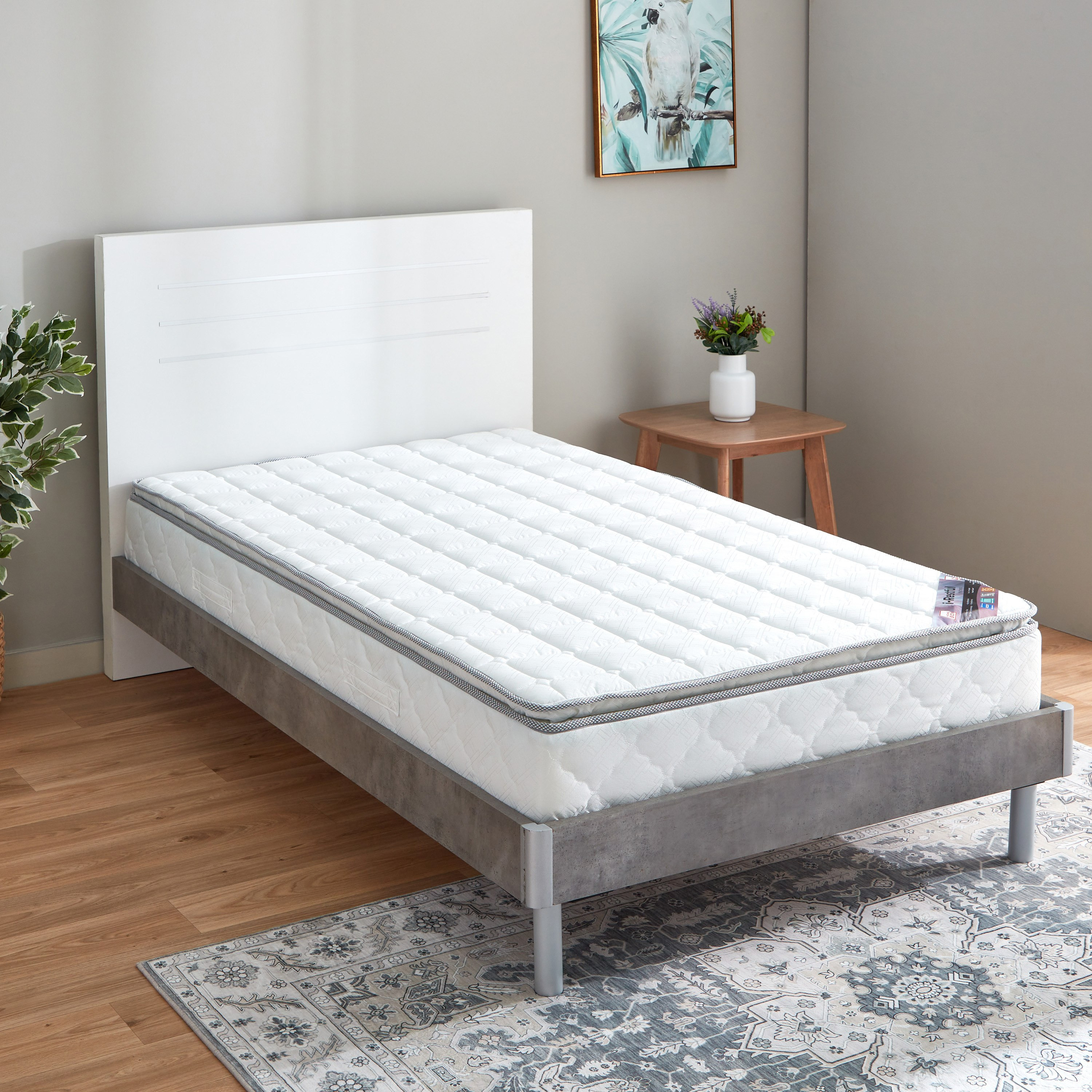 SleepNest iRestful Pillow Top Medium Firm Bonnell Spring Single Mattress - 90x190x24 cm-hbxfurniture-bedroom-mattresses-single-image-2