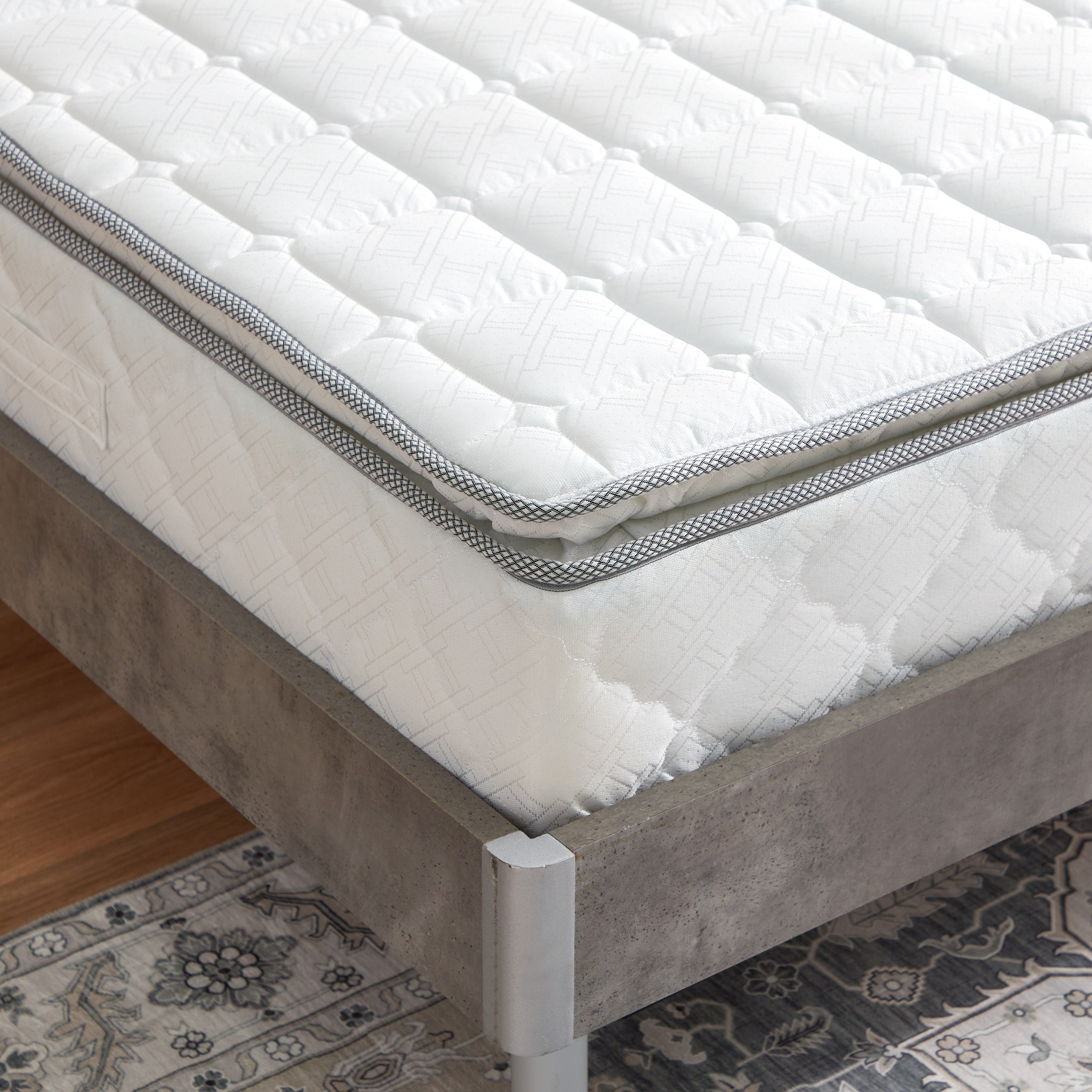 SleepNest iRestful Pillow Top Medium Firm Bonnell Spring Single Mattress - 90x190x24 cm-hbxfurniture-bedroom-mattresses-single-image-11