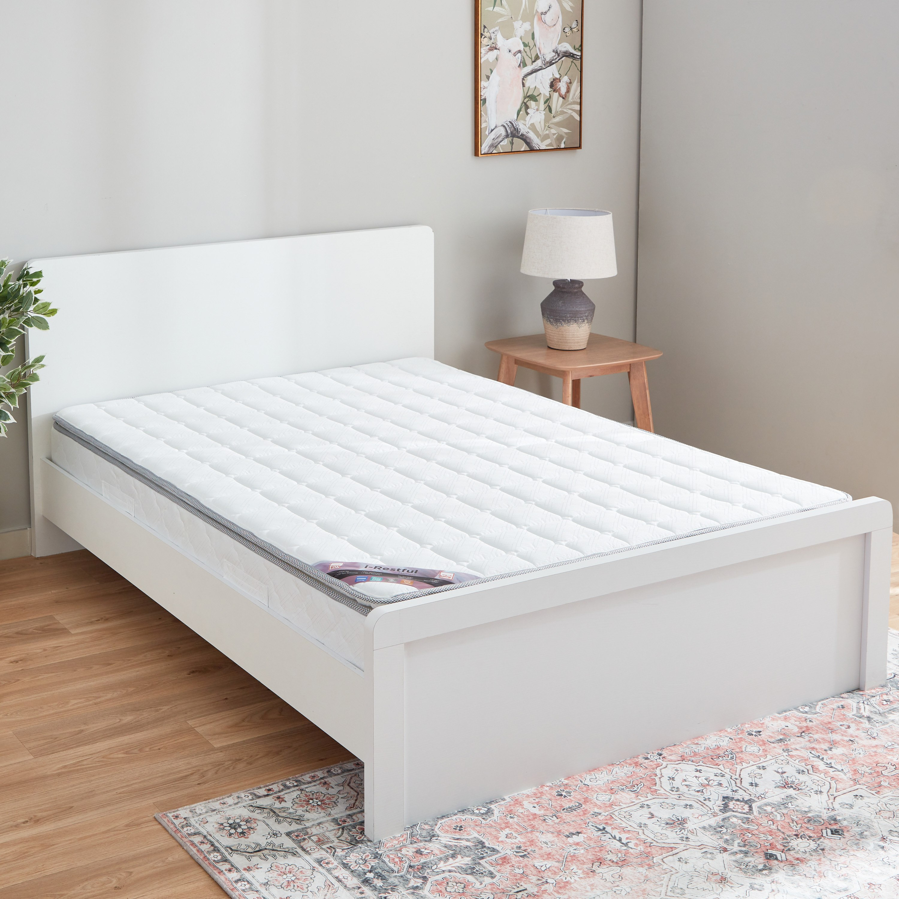 مرتبة كوين متوسطة الصلابة بنوابض حلزونية وسطح وسادة من سليب نيست آي ريستفول - 150x200x24 سم-hbxbedroom-mattresses-queen-image-2