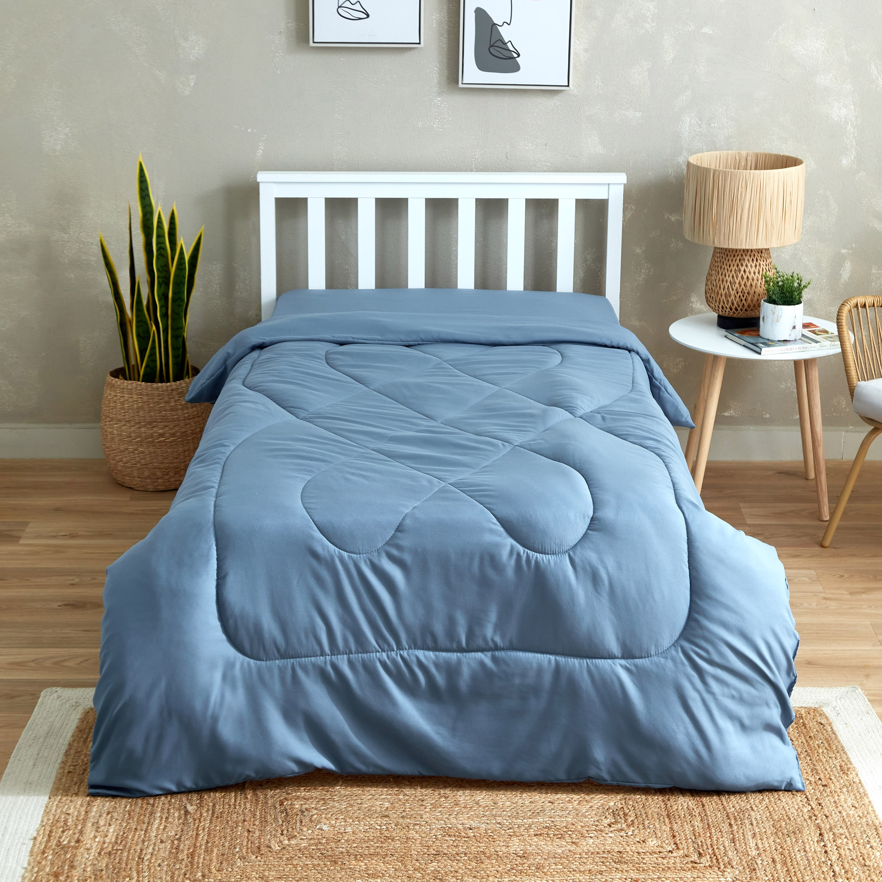 Axis Solid Single Microfibre Comforter - 135x220 cm-hbxkidsandyouth-beddingandfurnishings-comfortersets-image-2