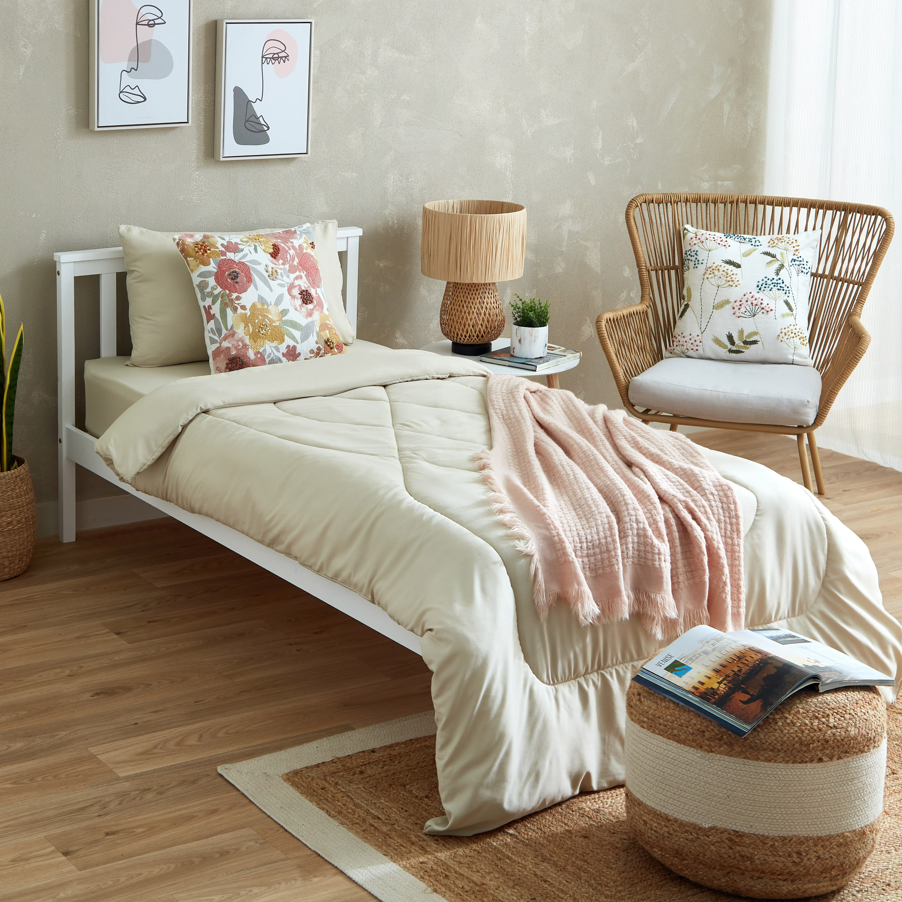 لحاف فردي سادة من الألياف الدقيقة من أكسيس - 135x220 سم-hbxkidsandyouth-beddingandfurnishings-comfortersets-image-6