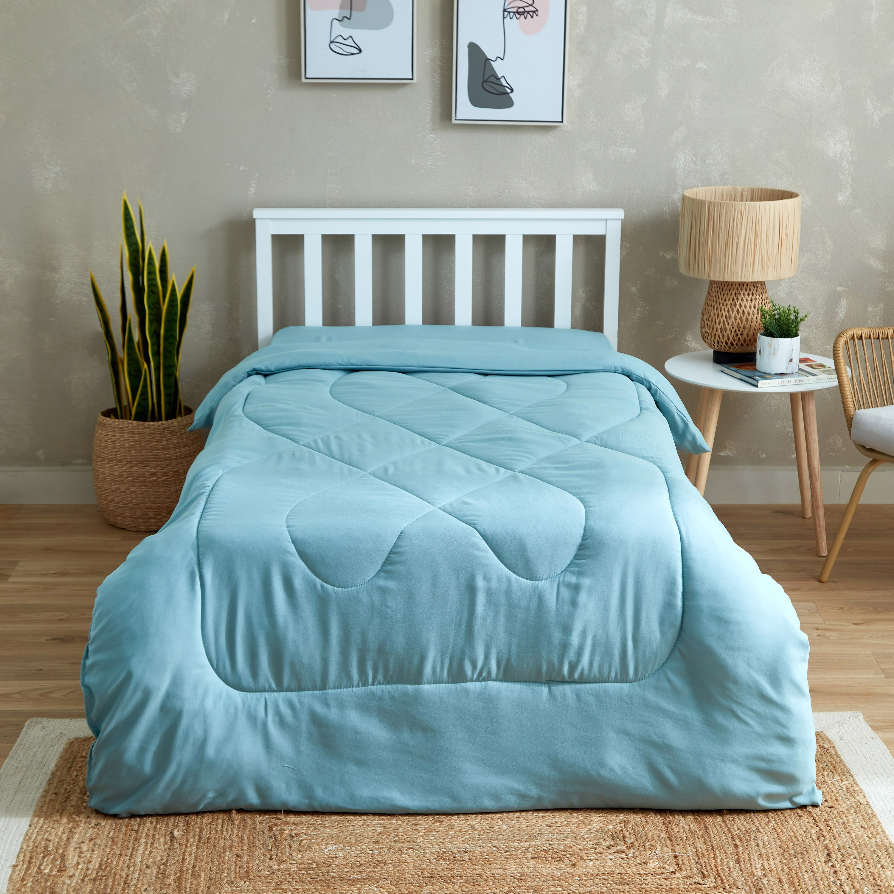 لحاف فردي سادة من الألياف الدقيقة من أكسيس - 135x220 سم-hbxkidsandyouth-beddingandfurnishings-comfortersets-image-2