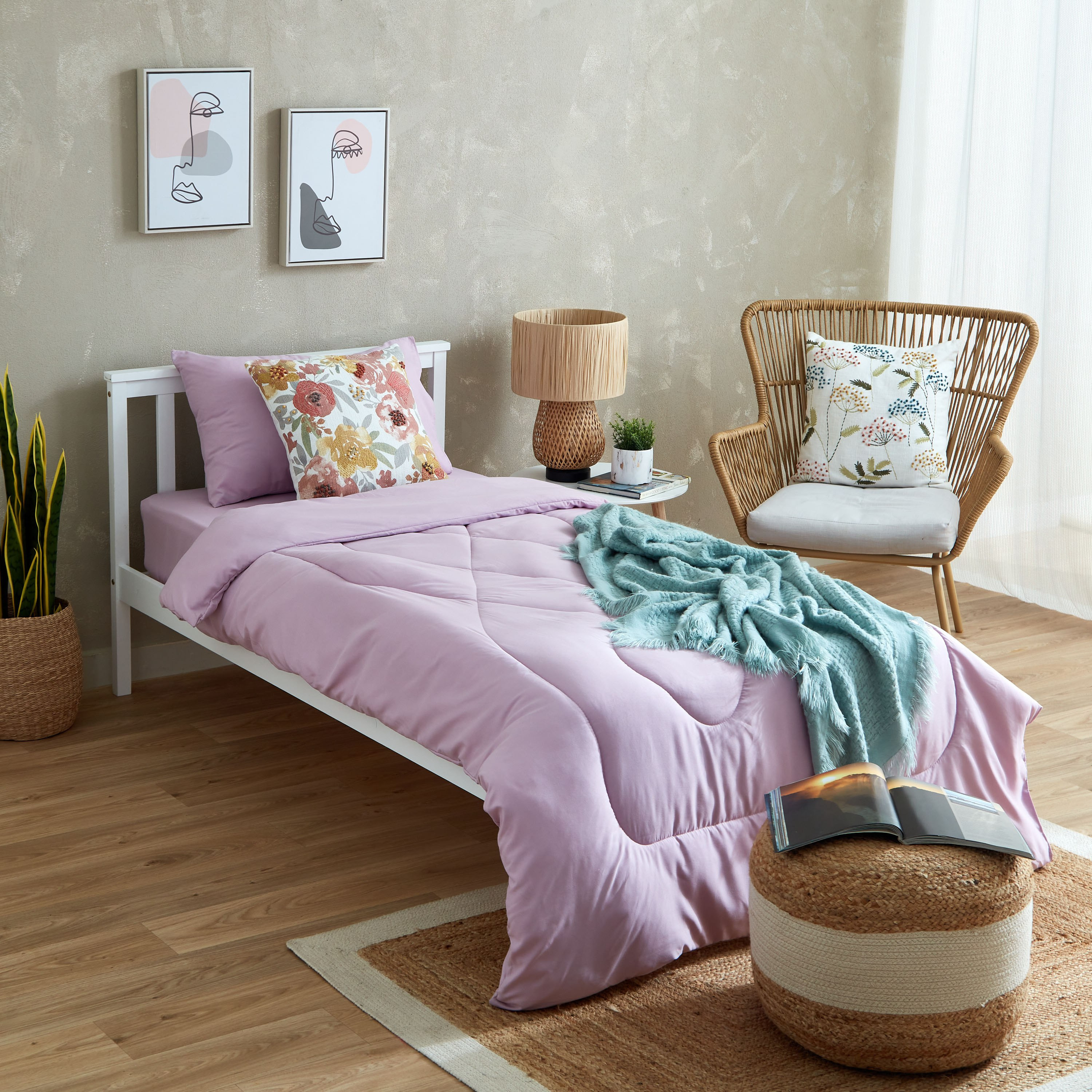 Axis Solid Single Microfiber Comforter - 135x220 cm-hbxkidsandyouth-beddingandfurnishings-comfortersets-image-6