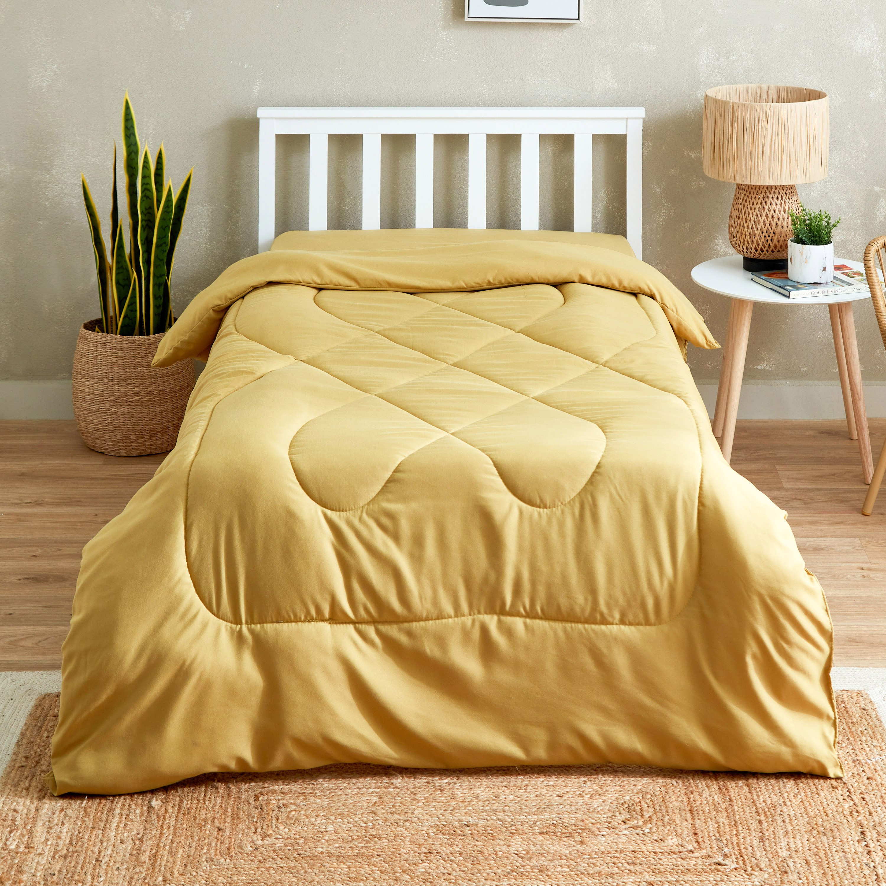 Axis Solid Single Microfiber Comforter - 135x220 cm-hbxkidsandyouth-beddingandfurnishings-comfortersets-image-2