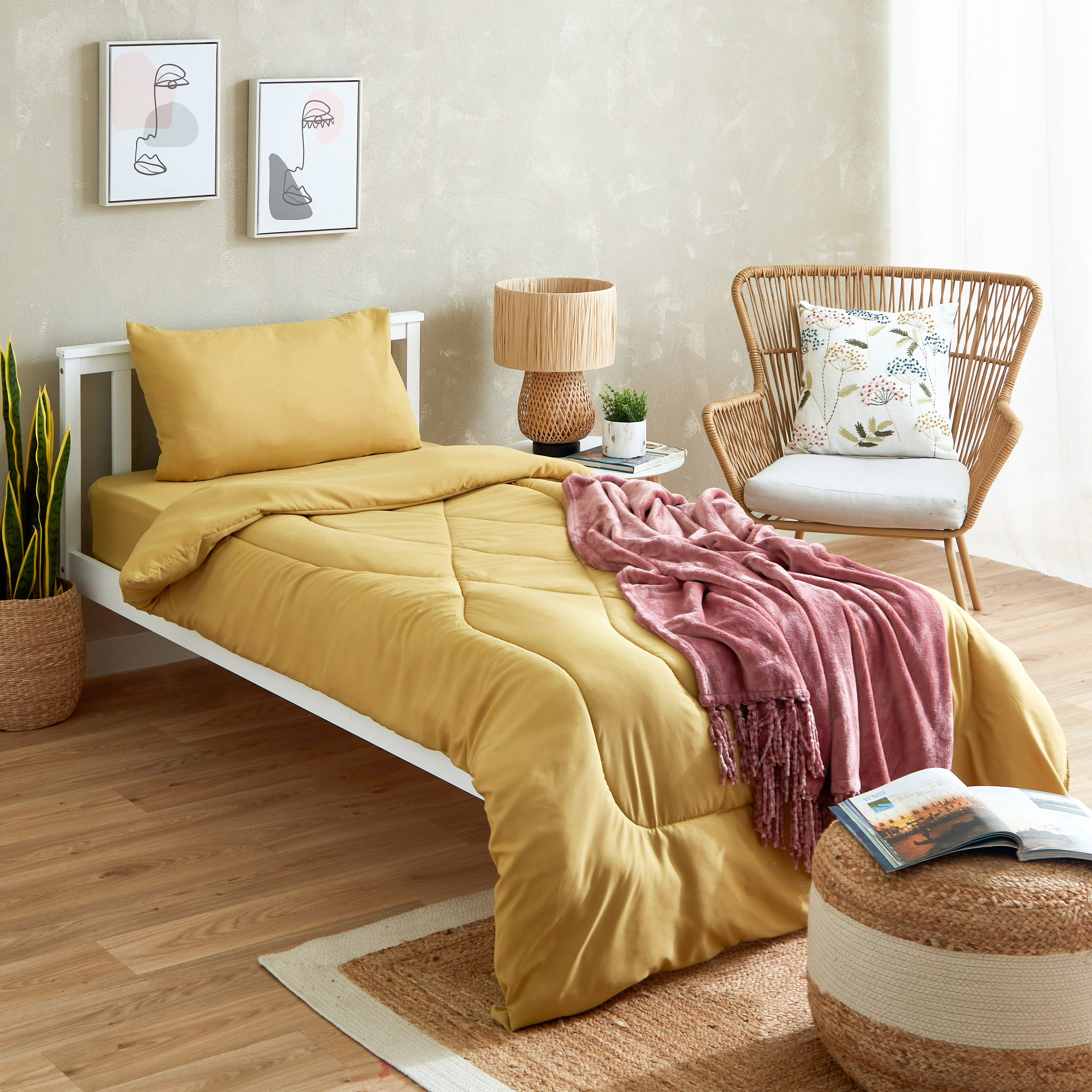 Axis Solid Single Microfiber Comforter - 135x220 cm-hbxkidsandyouth-beddingandfurnishings-comfortersets-image-6