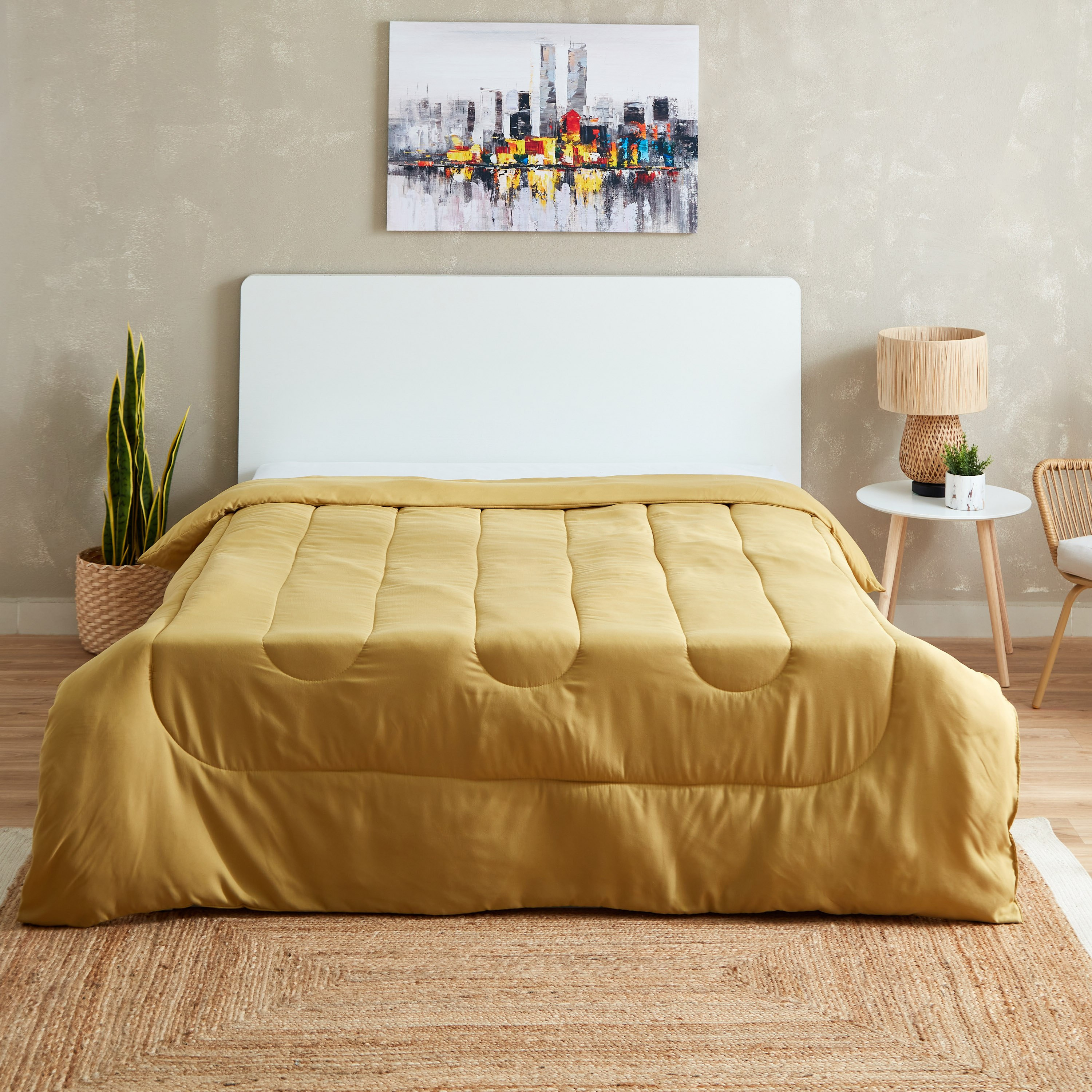 Axis Solid Double Microfibre Comforter - 200x230 cm-hbxhomeware-hbxdecorandfurnishings-image-2