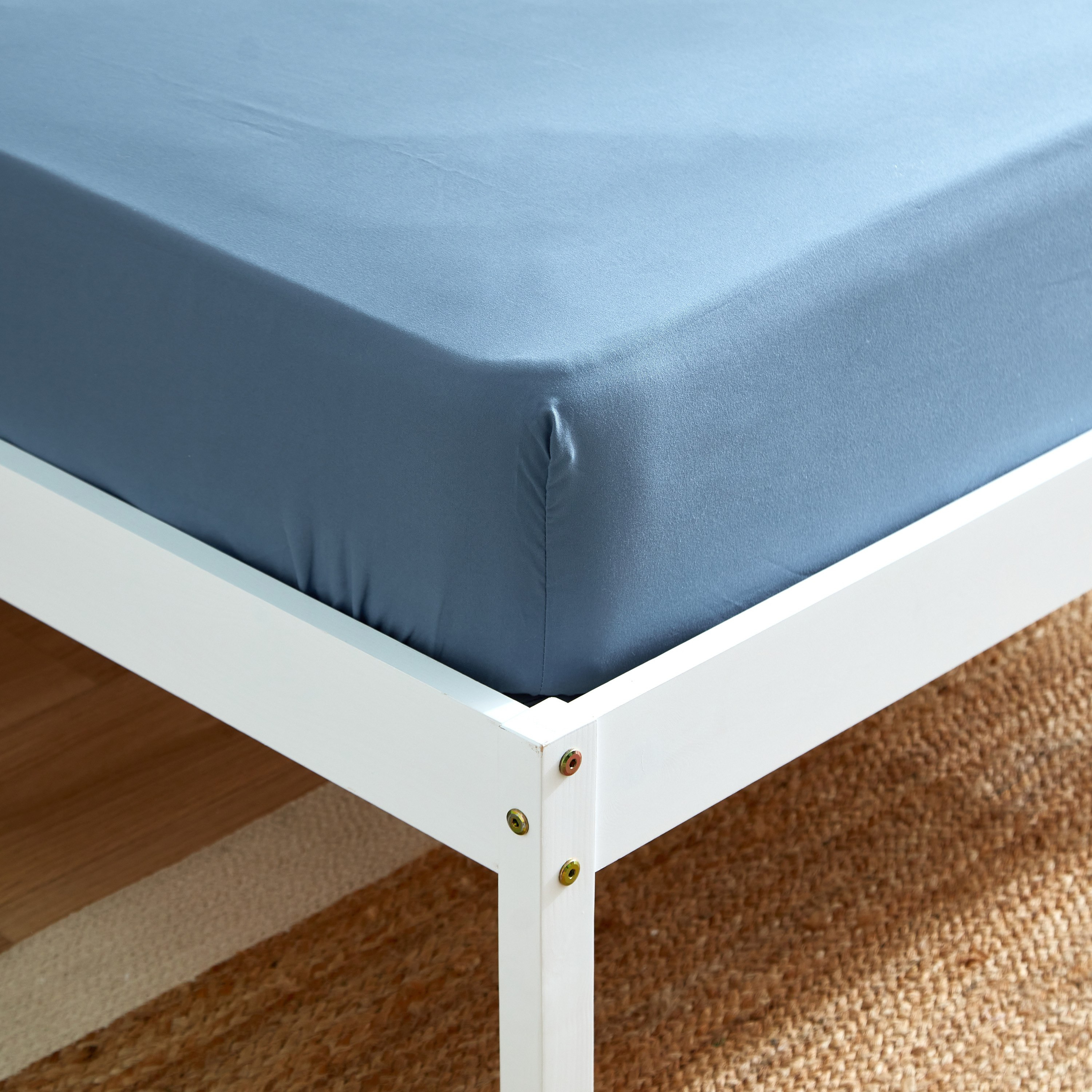 Axis Solid Single Microfiber Fitted Sheet - 90x190+20 cm-hbxhomeware-hbxbedroom-image-4