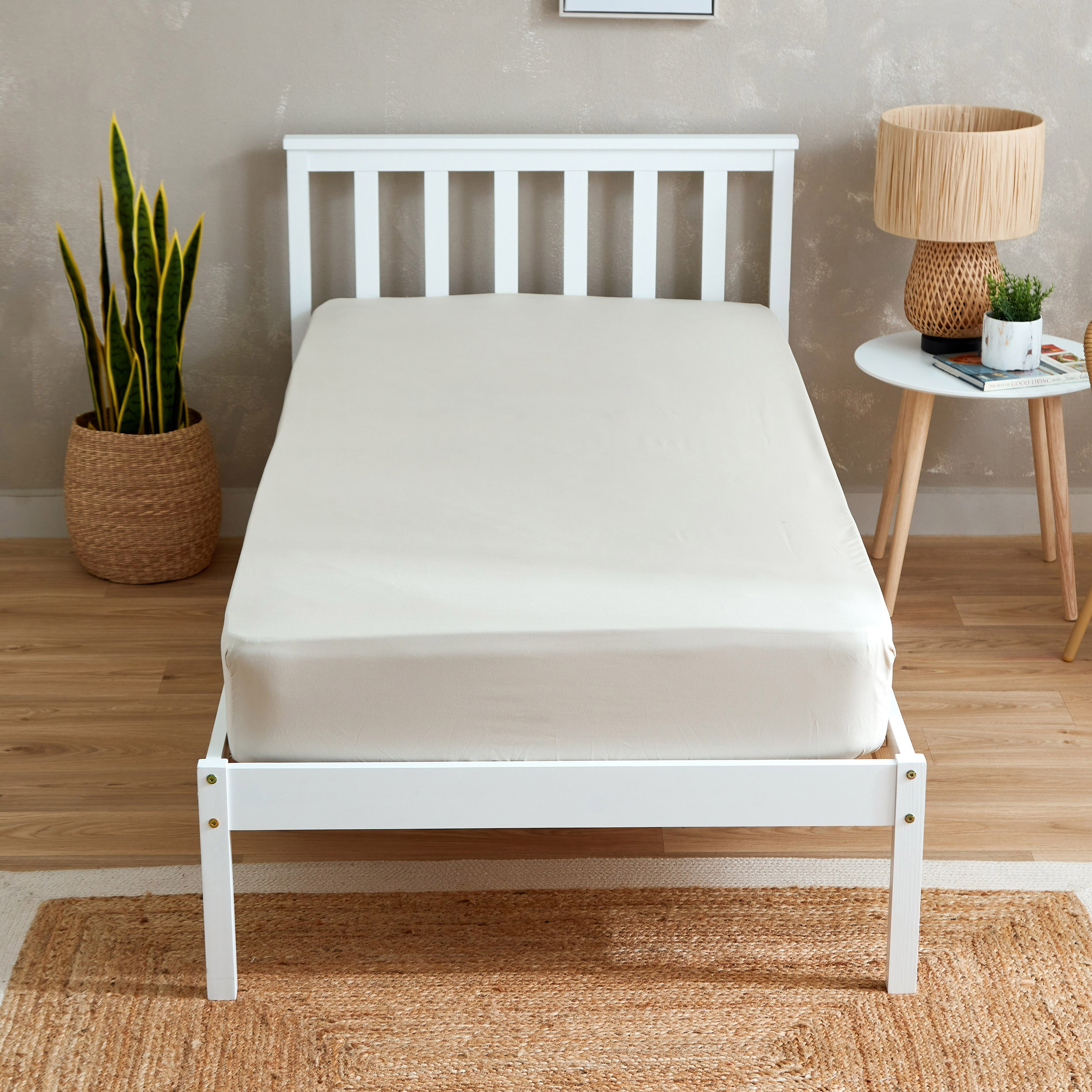 Axis Solid Single Microfibre Fitted Sheet - 90x190+20 cm-hbxhomeware-hbxbedroom-image-2