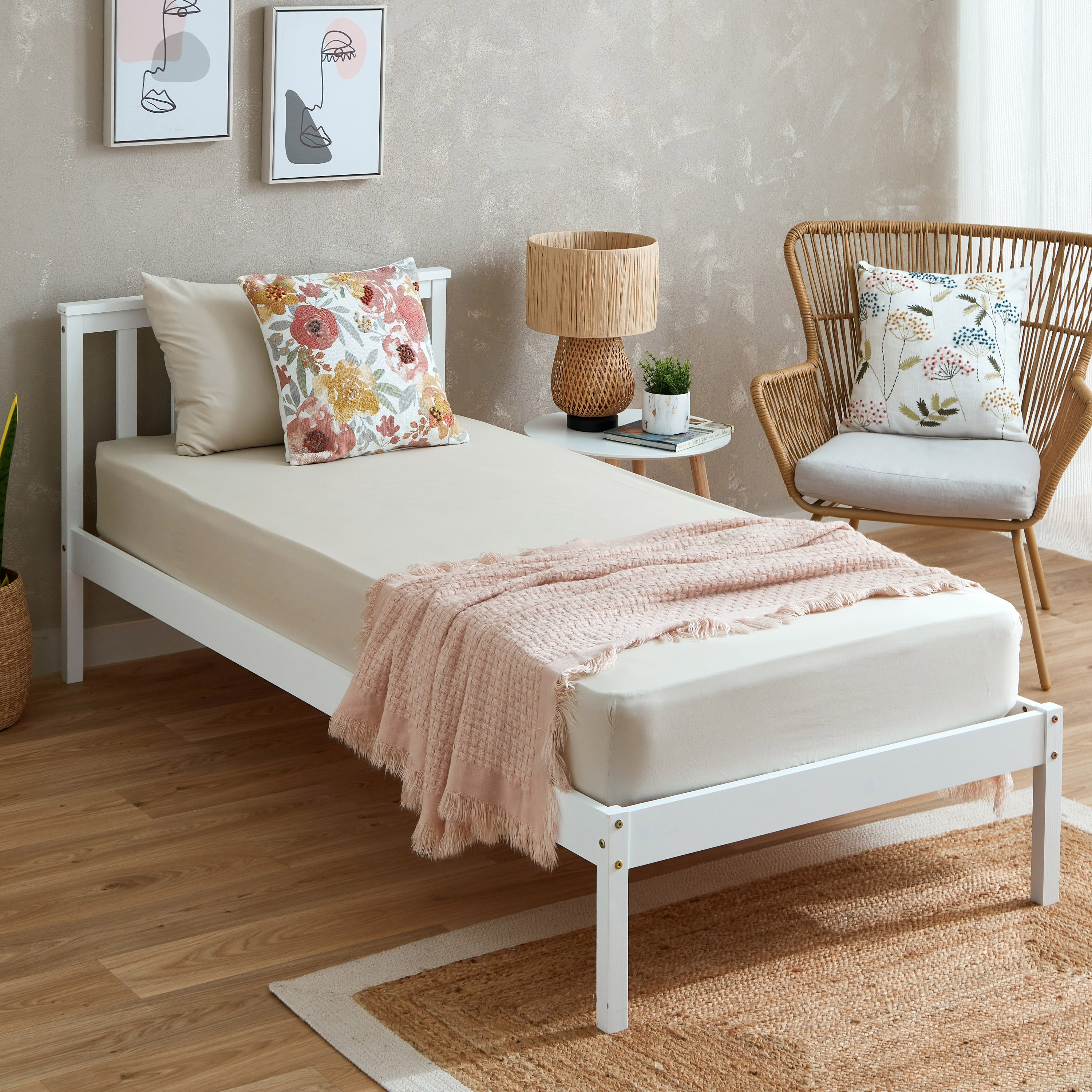 Axis Solid Single Microfibre Fitted Sheet - 90x190+20 cm-hbxhomeware-hbxbedroom-image-6