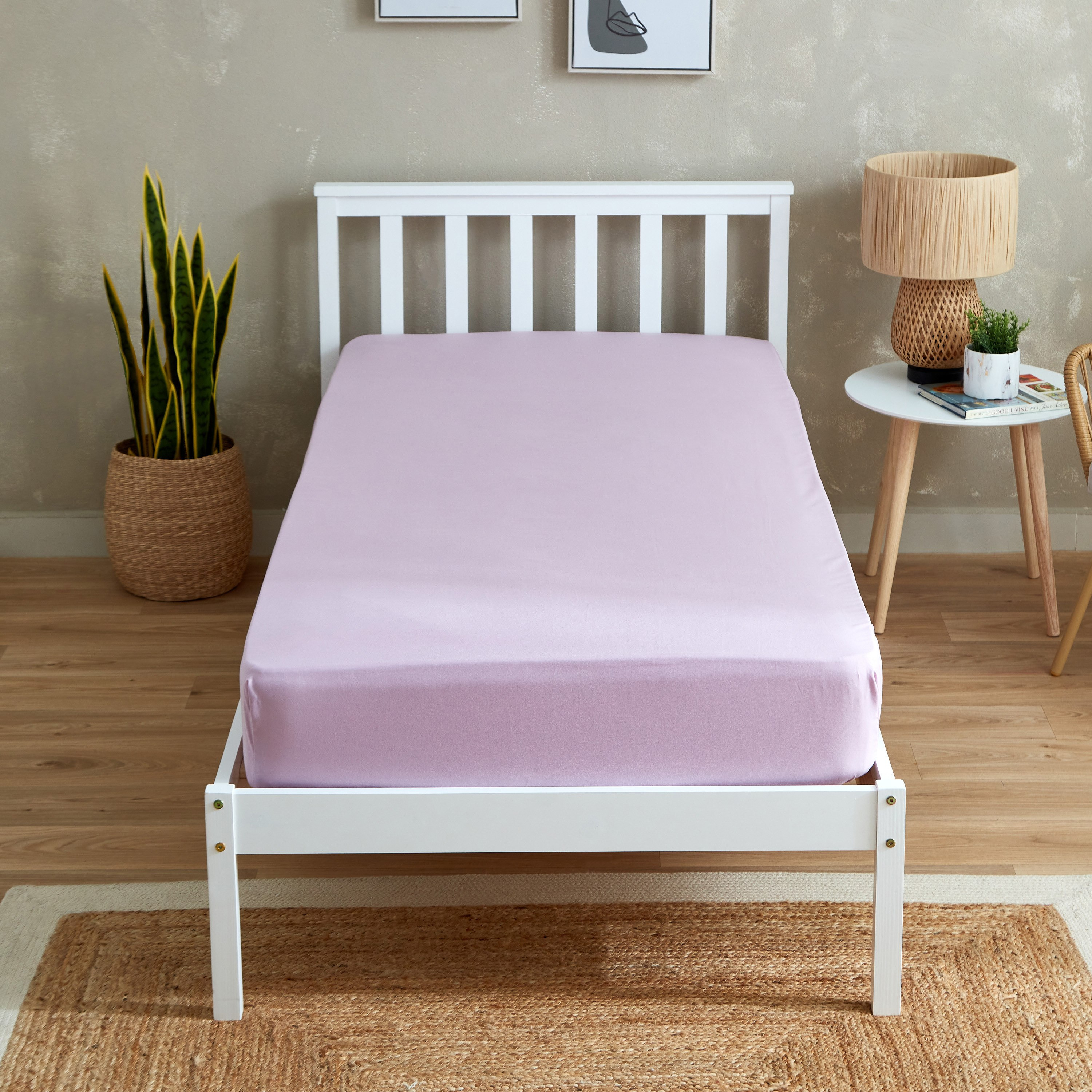 شرشف مطاطي فردي سادة من الألياف الدقيقة من أكسيس - 90x190+20 سم-hbxhomeware-hbxbedroom-image-2