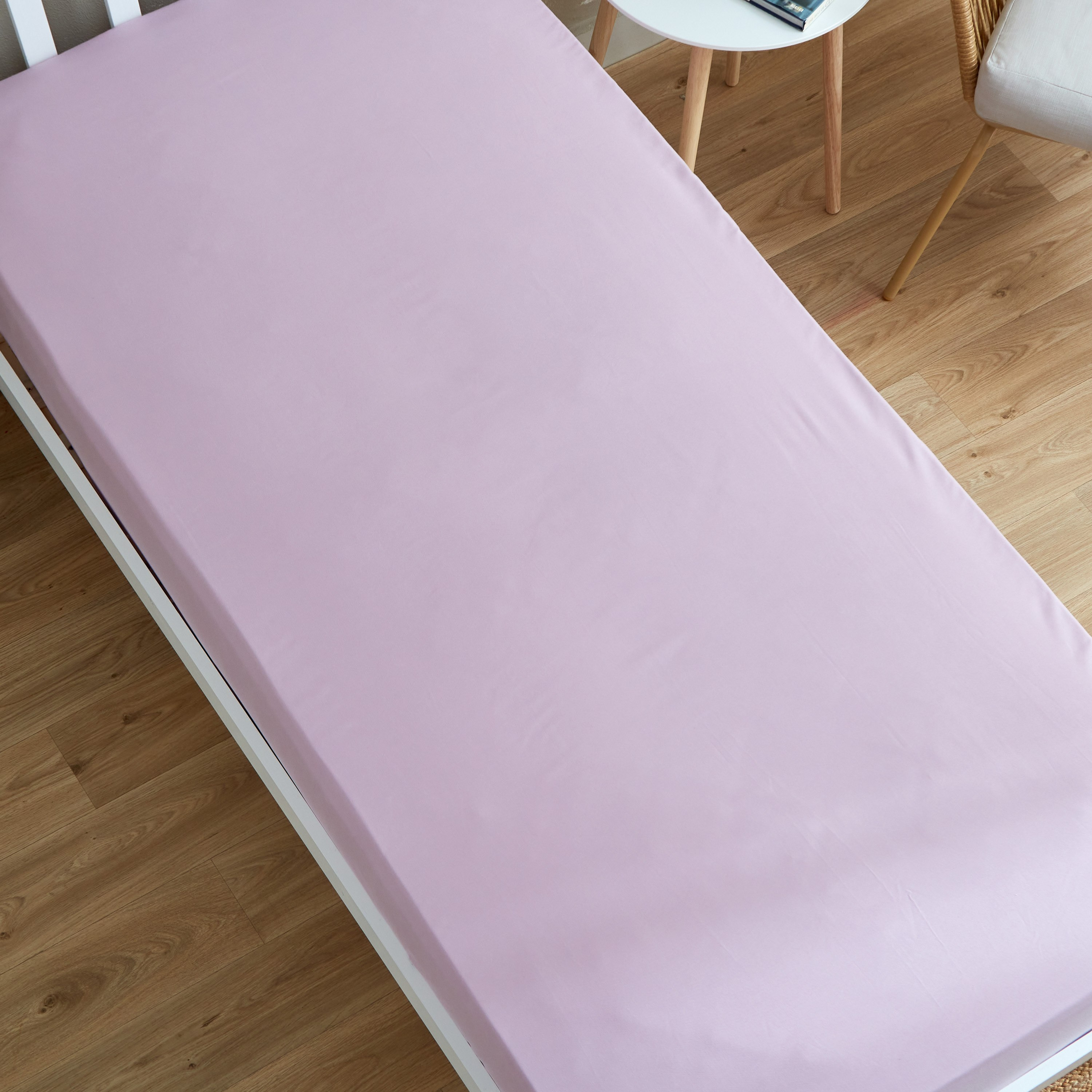 شرشف مطاطي فردي سادة من الألياف الدقيقة من أكسيس - 90x190+20 سم-hbxhomeware-hbxbedroom-image-3