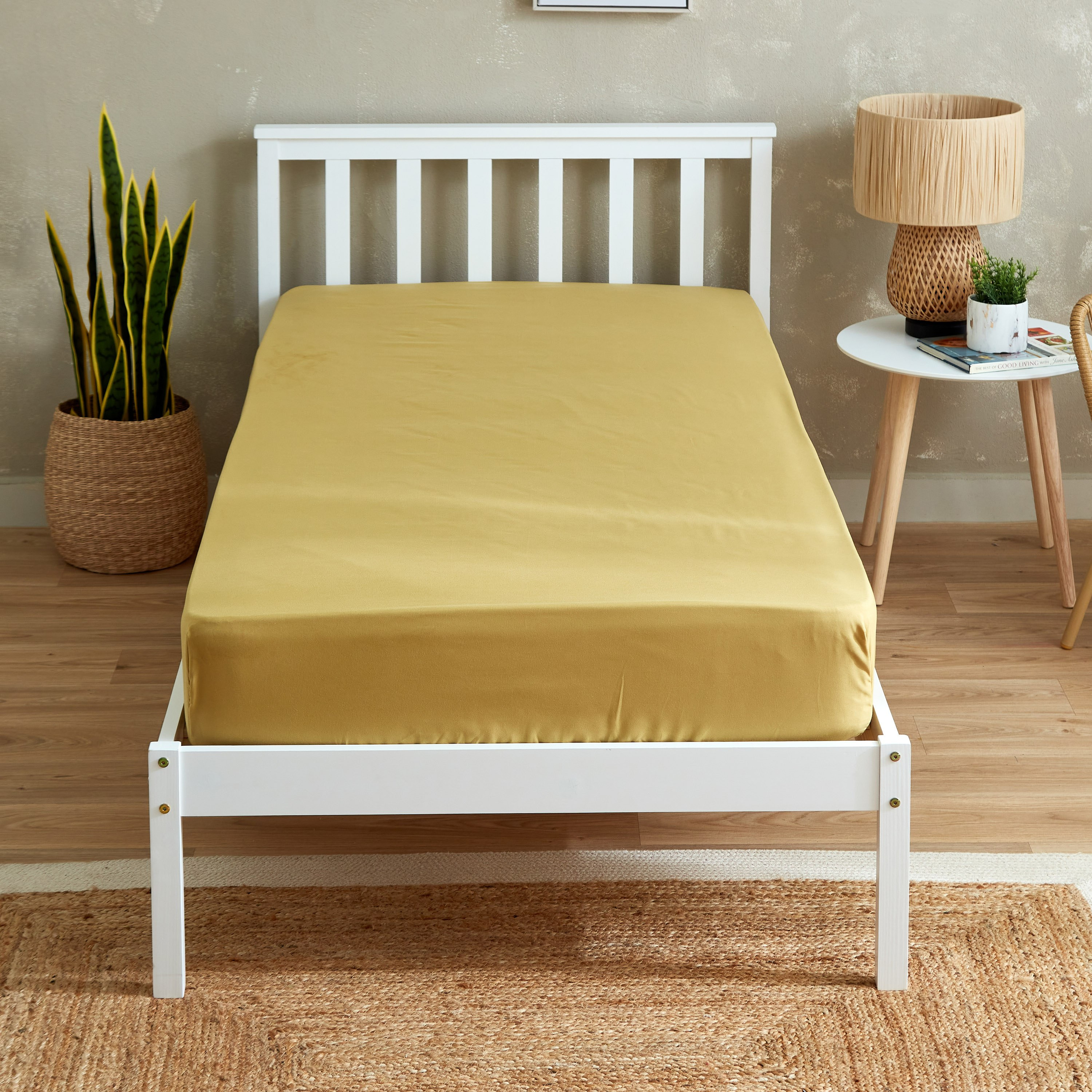 Axis Solid Single Microfibre Fitted Sheet - 90x190+20 cm-hbxhomeware-hbxbedroom-image-2