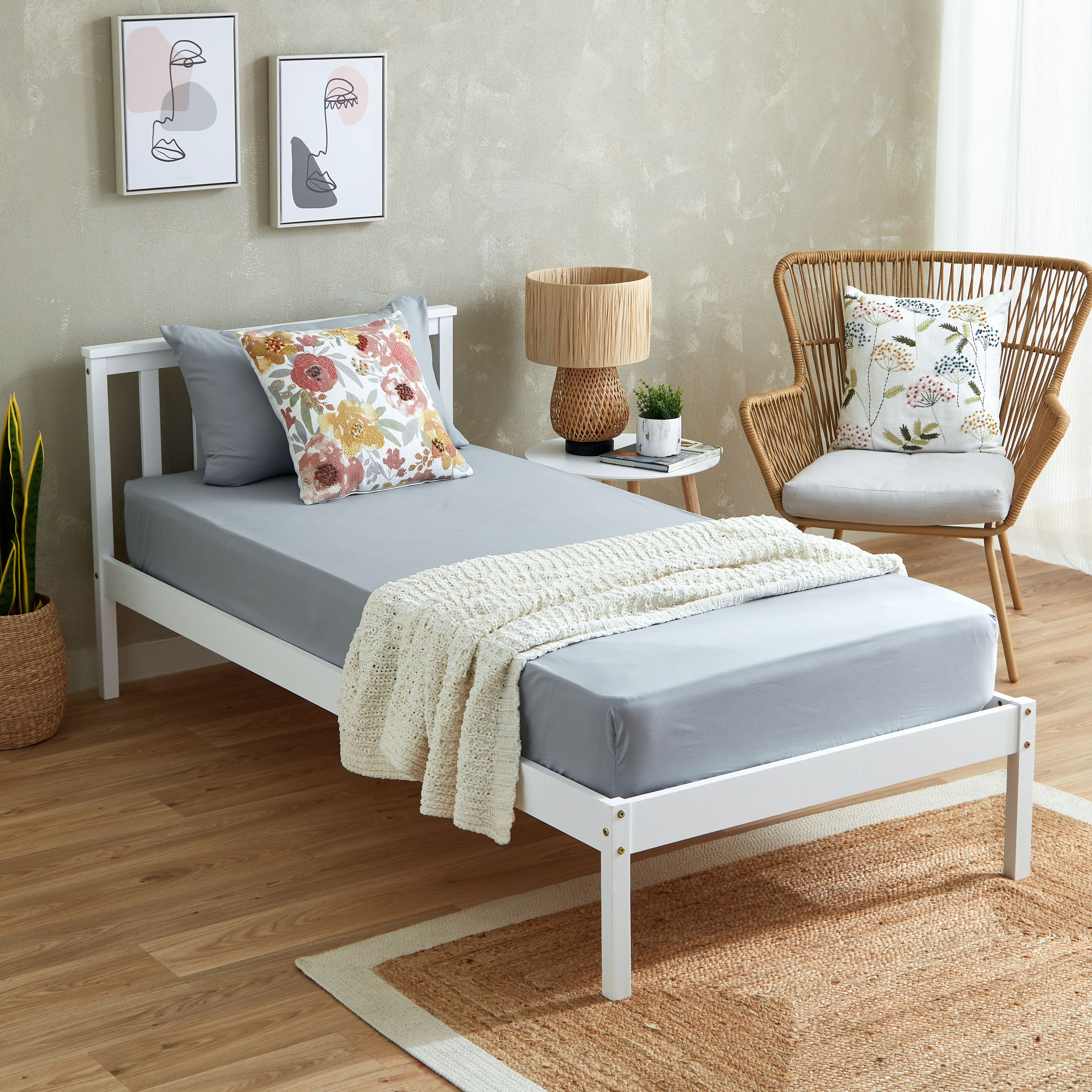شرشف مطاطي فردي سادة من الألياف الدقيقة من أكسيس - 90x190+20 سم-hbxhomeware-hbxbedroom-image-6