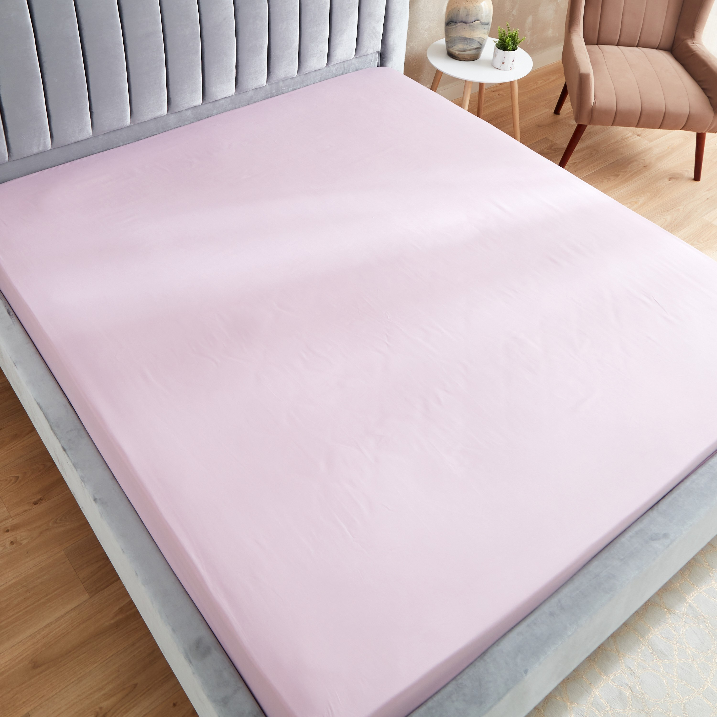 Axis Solid Microfiber King Fitted Sheet - 180x200+25 cm-hbxhomeware-bedding-fittedsheets-image-3
