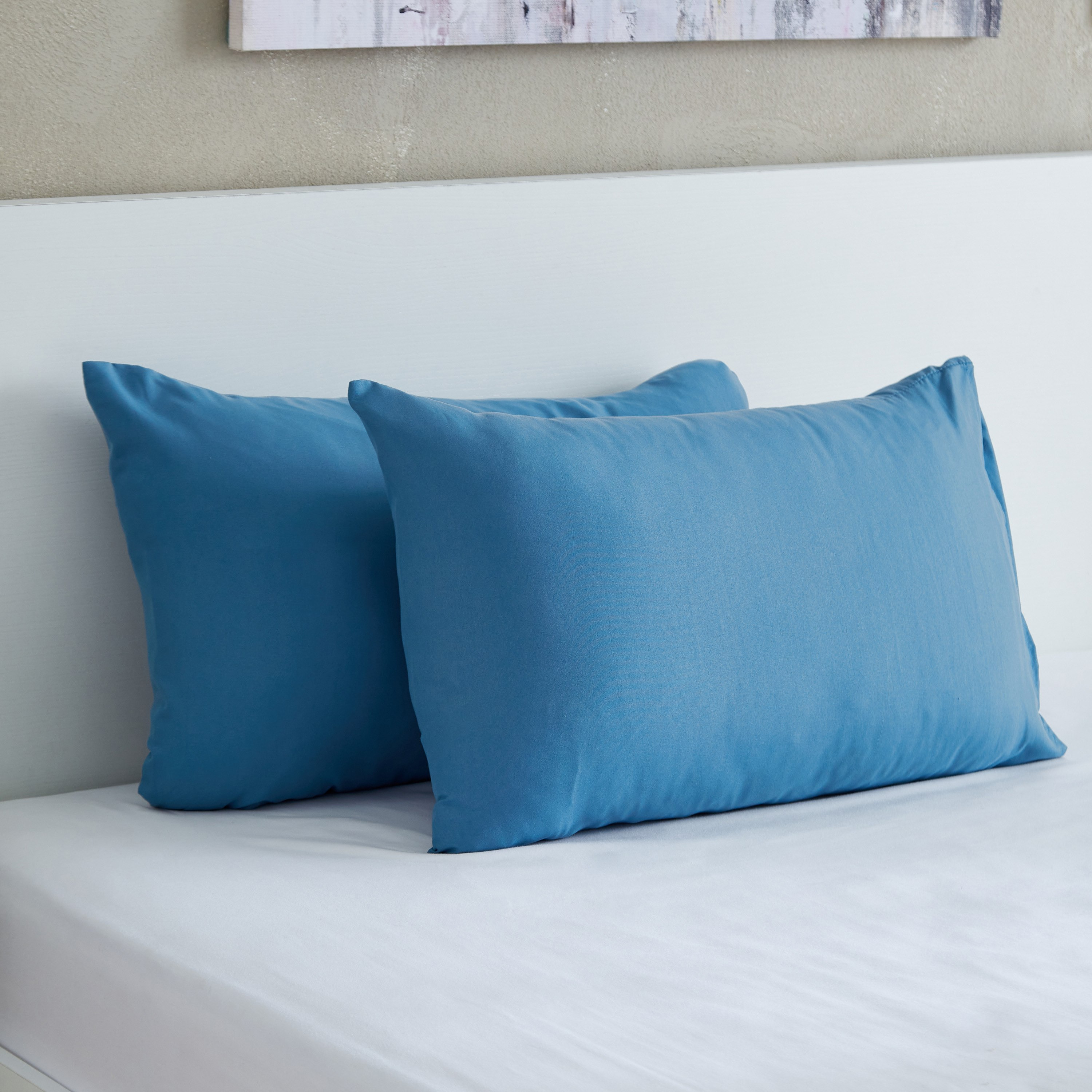 Axis 2-Piece Solid Microfibre Pillowcase Set - 45x70 cm-hbxhomeware-hbxbedroom-image-1