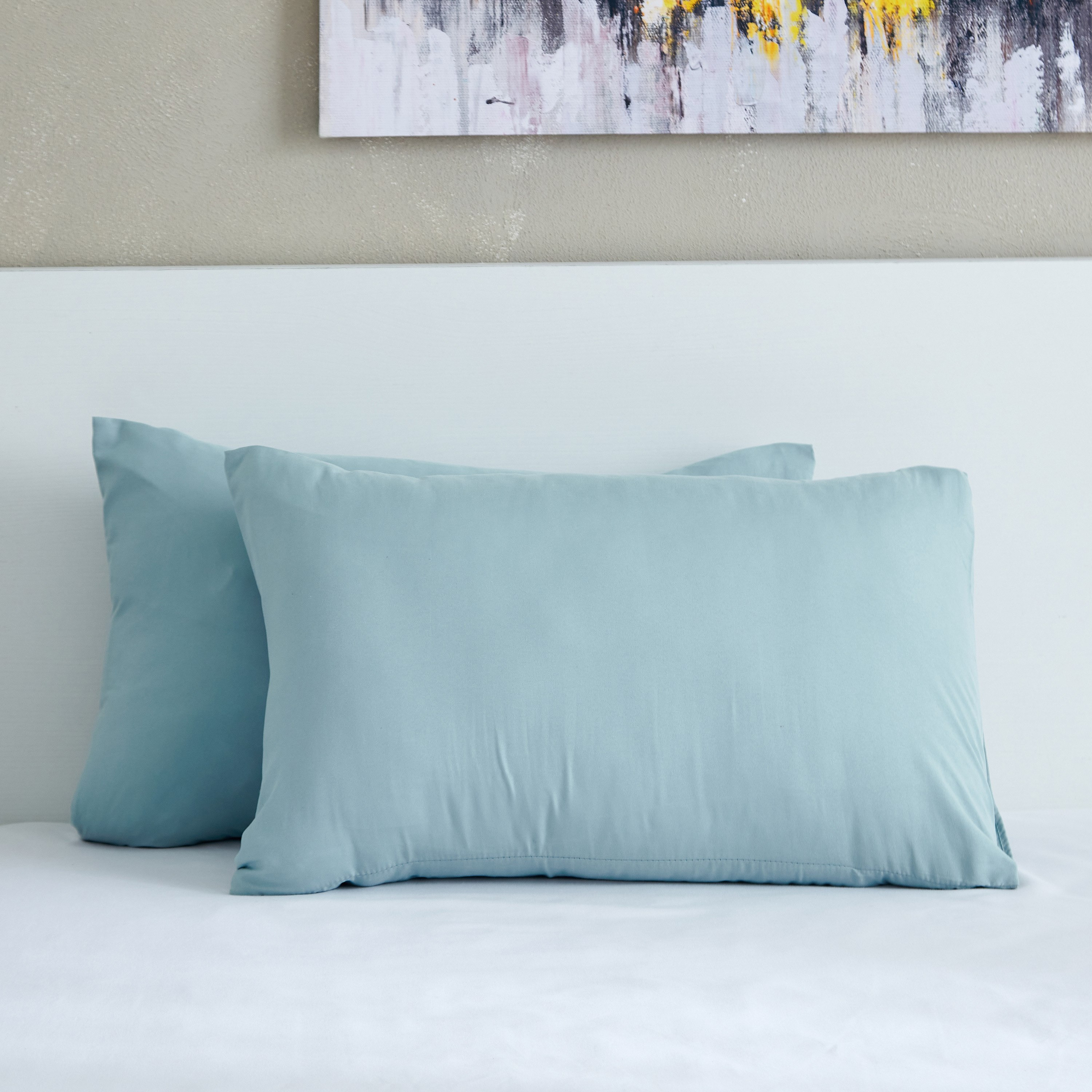 زوج أغطية وسائد سادة من الألياف الدقيقة من أكسيس - 45x70 سم-hbxhomeware-hbxbedroom-image-2