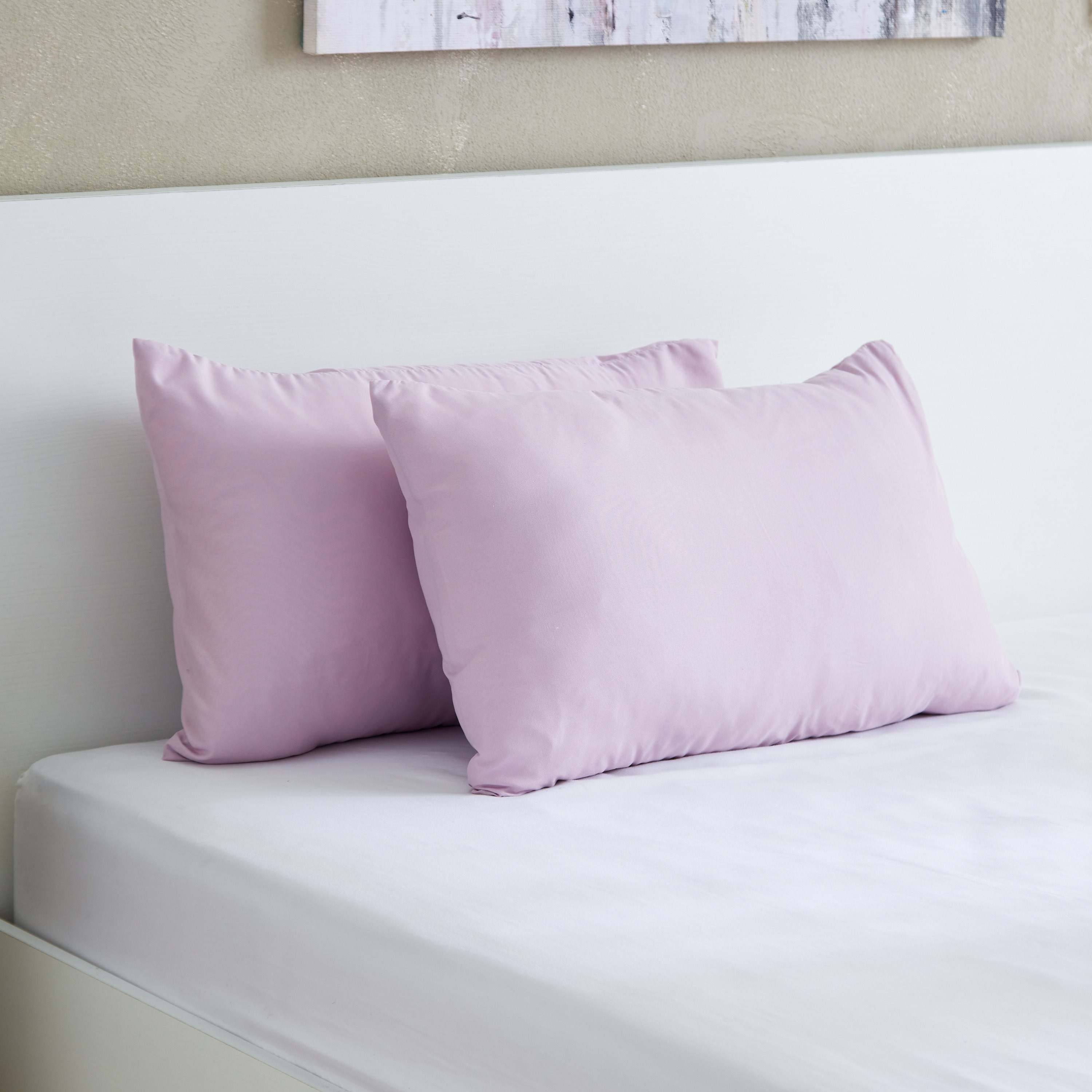 Axis 2-Piece Solid Microfibre Pillowcase Set - 45x70 cm-hbxhomeware-hbxbedroom-image-1