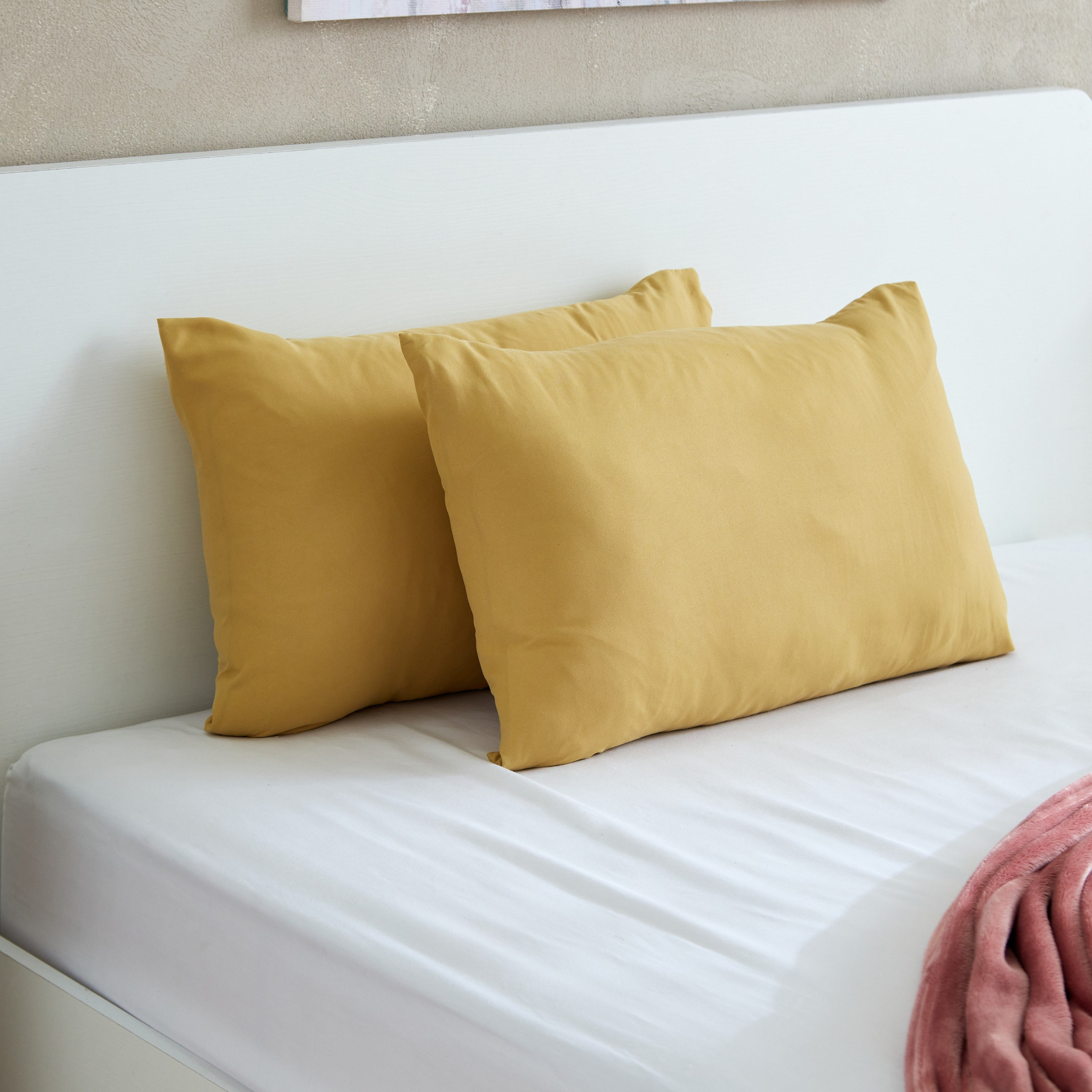 زوج أغطية وسائد سادة من الألياف الدقيقة من أكسيس - 45x70 سم-hbxhomeware-hbxbedroom-image-1