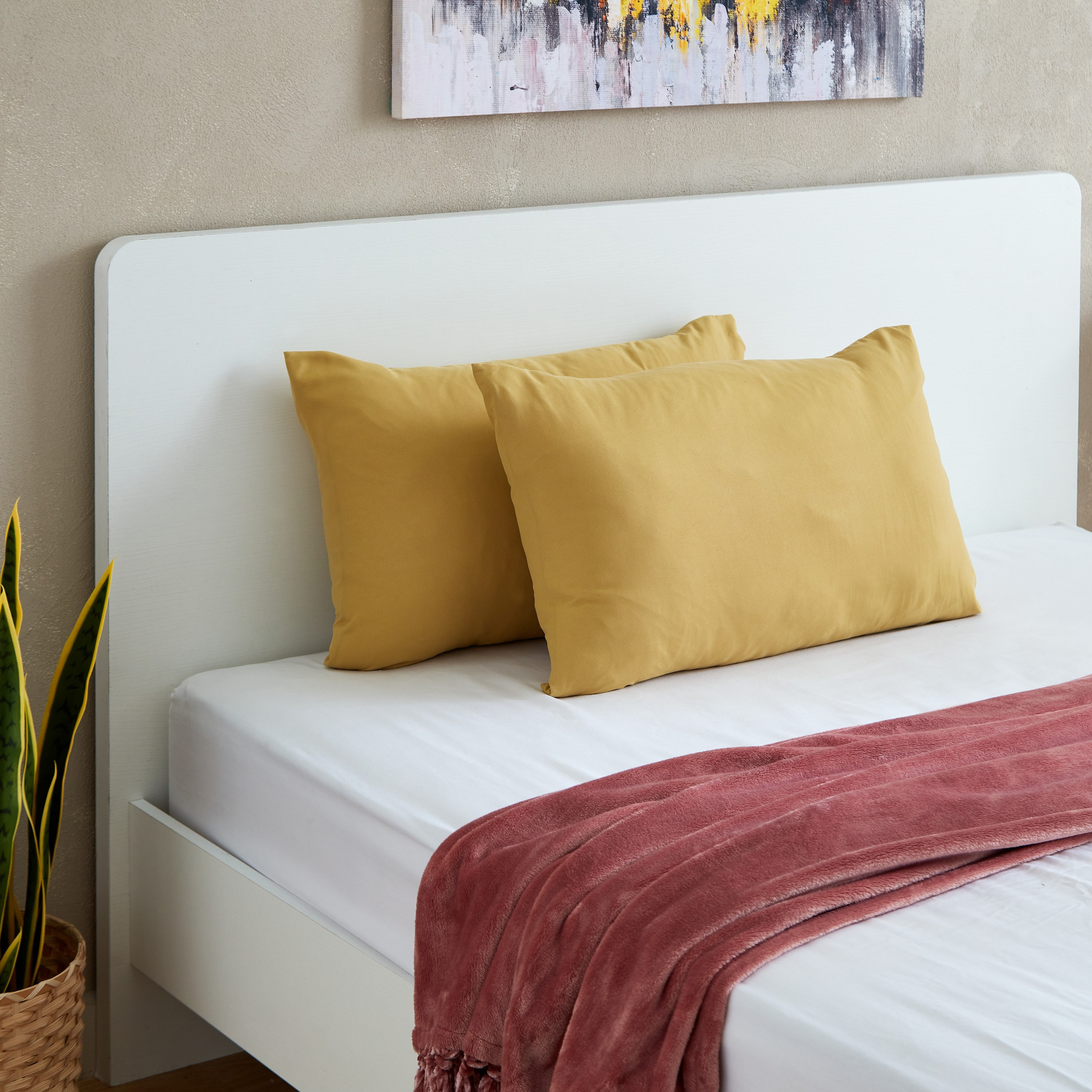 زوج أغطية وسائد سادة من الألياف الدقيقة من أكسيس - 45x70 سم-hbxhomeware-hbxbedroom-image-5
