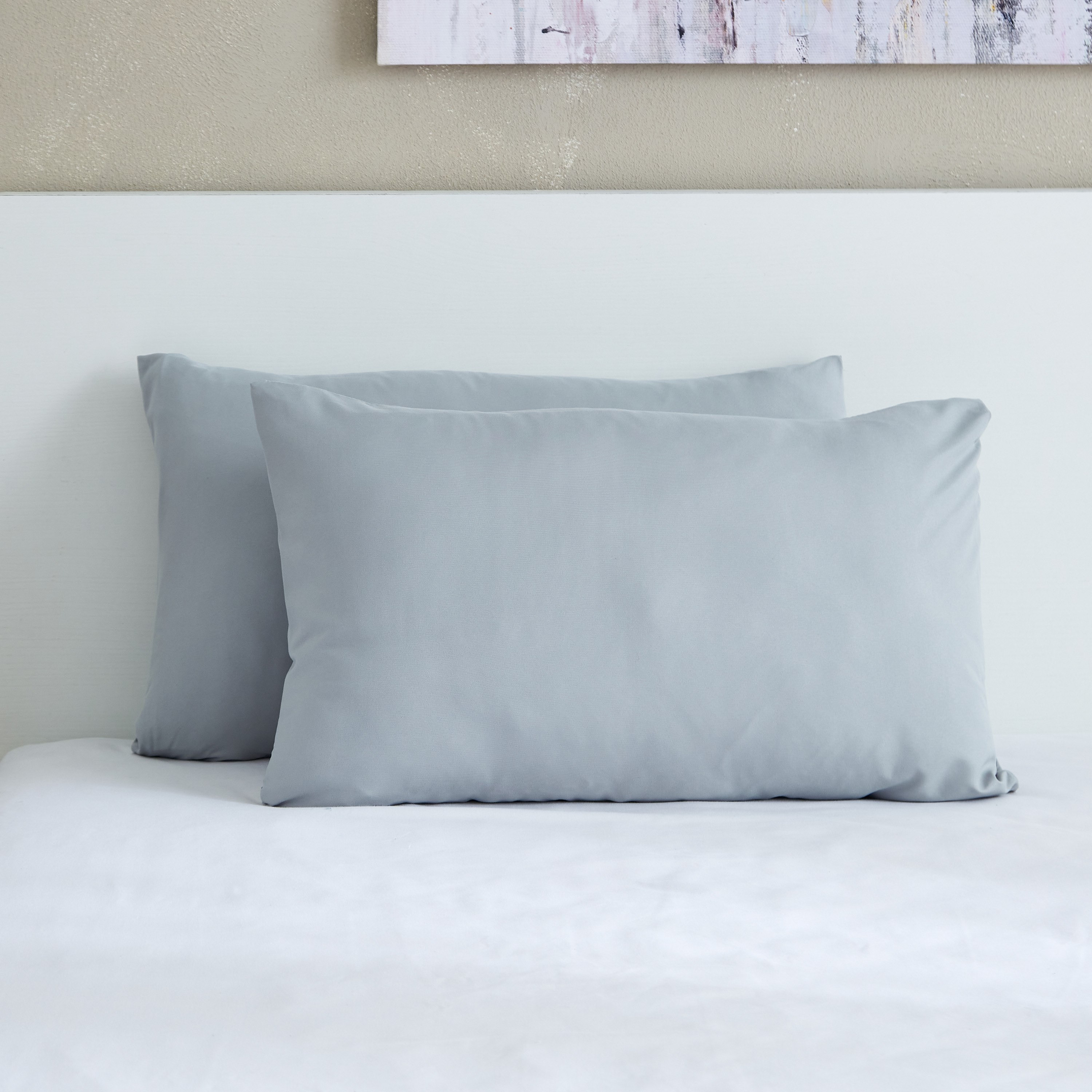زوج أغطية وسائد سادة من الألياف الدقيقة من أكسيس - 45x70 سم-hbxhomeware-hbxbedroom-image-2