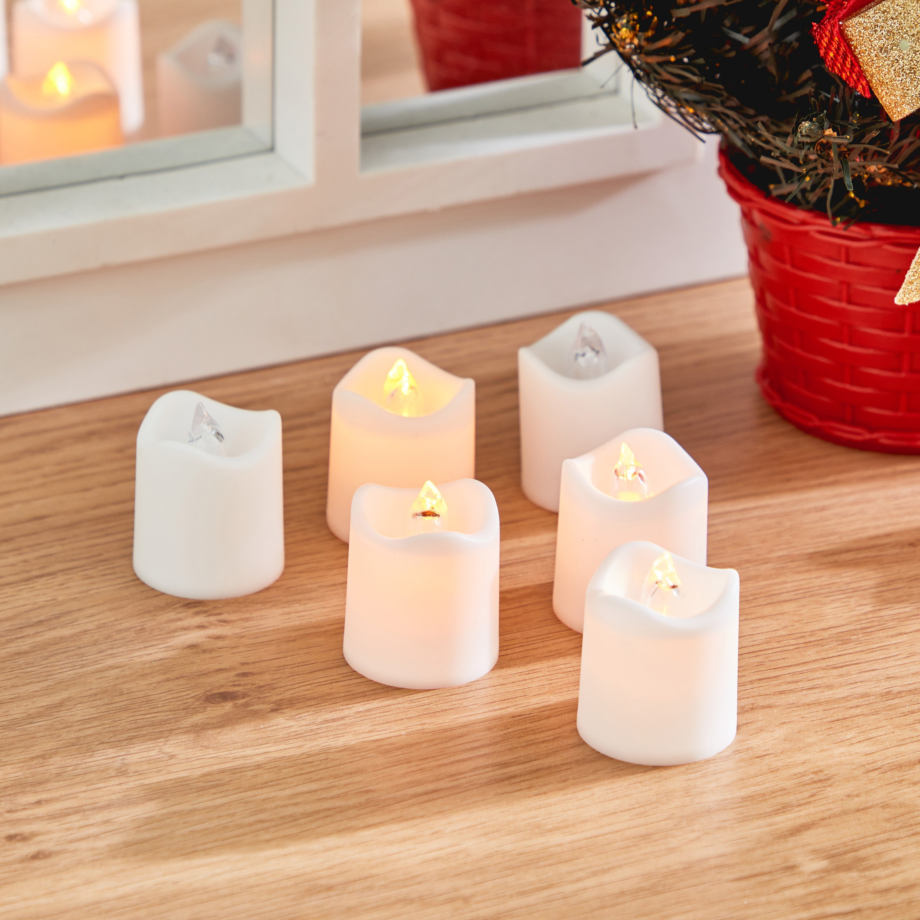 طقم شموع صغيرة إل إي دي 6 قطع من إيف شامدول - 2.5x2.5x4 سم-hbxhomeware-hbxdecorandfurnishings-image-2
