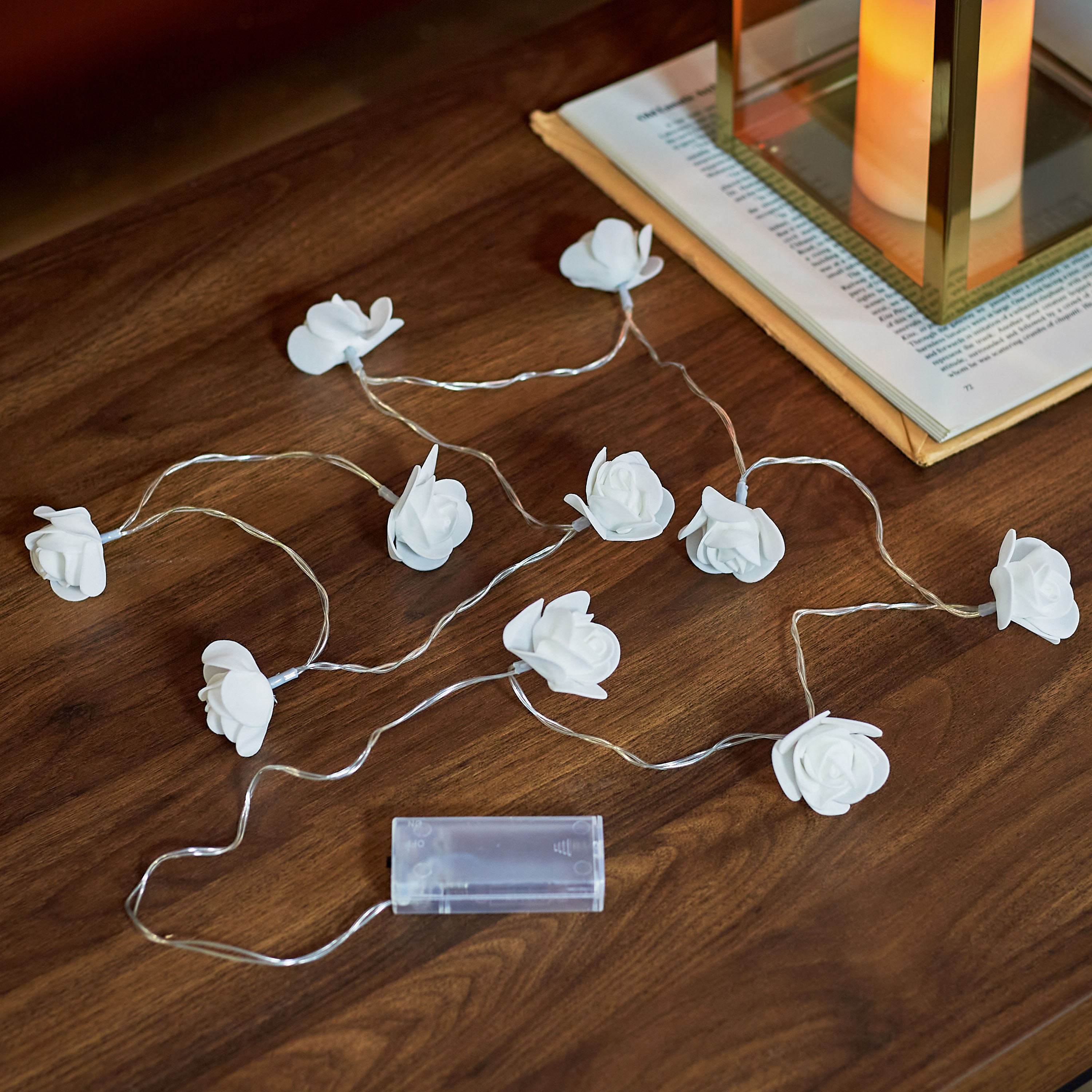حبل إضاءة بـ 10 لمبات إل إي دي بتصميم وردة من أورلا - 165 سم-hbxdiningroom-lighting-decorativesandstringlights-image-2