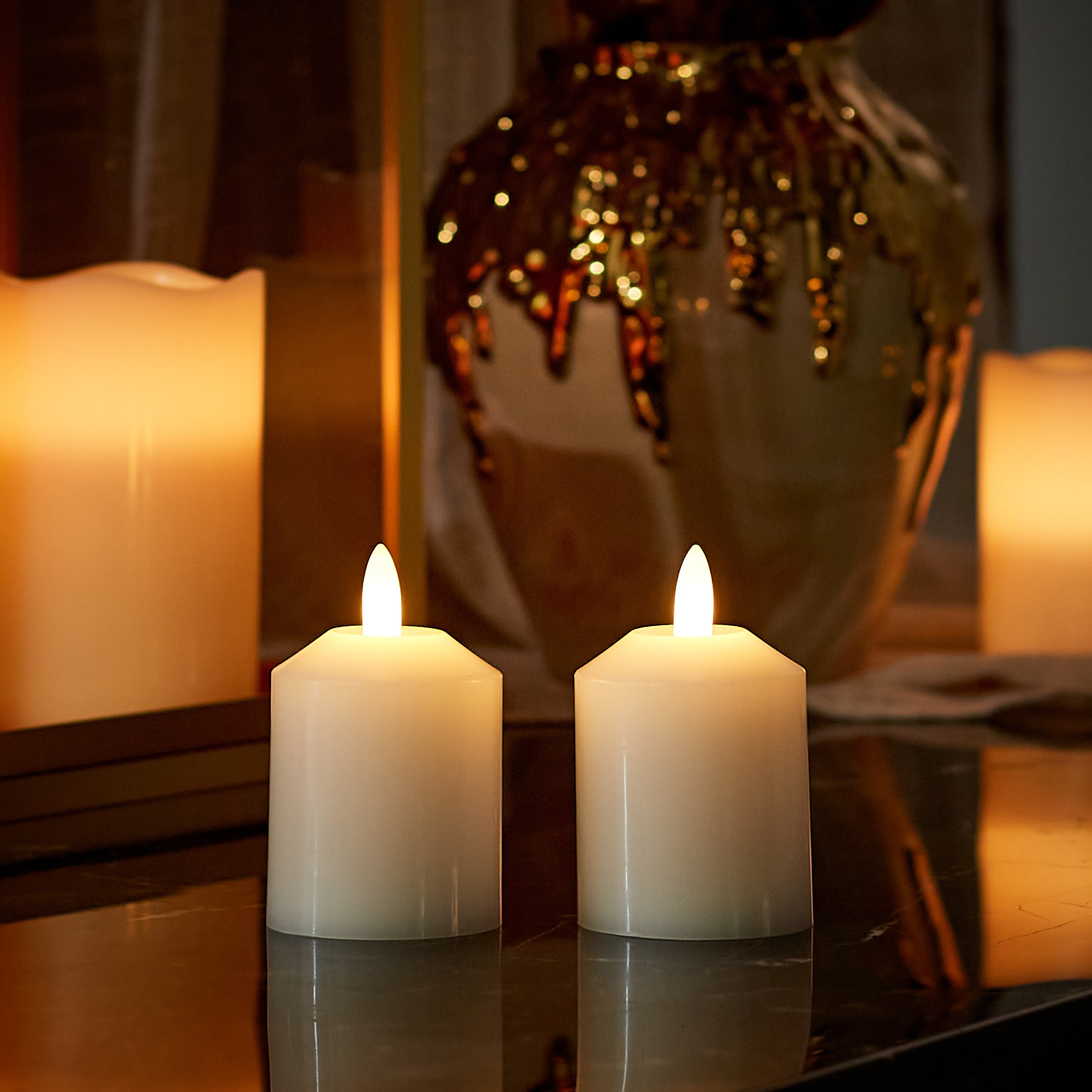 طقم شموع إل إي دي قطعتين من أورلا - 4x4.5 سم-hbxdiningroom-lighting-lightingaccessories-image-2