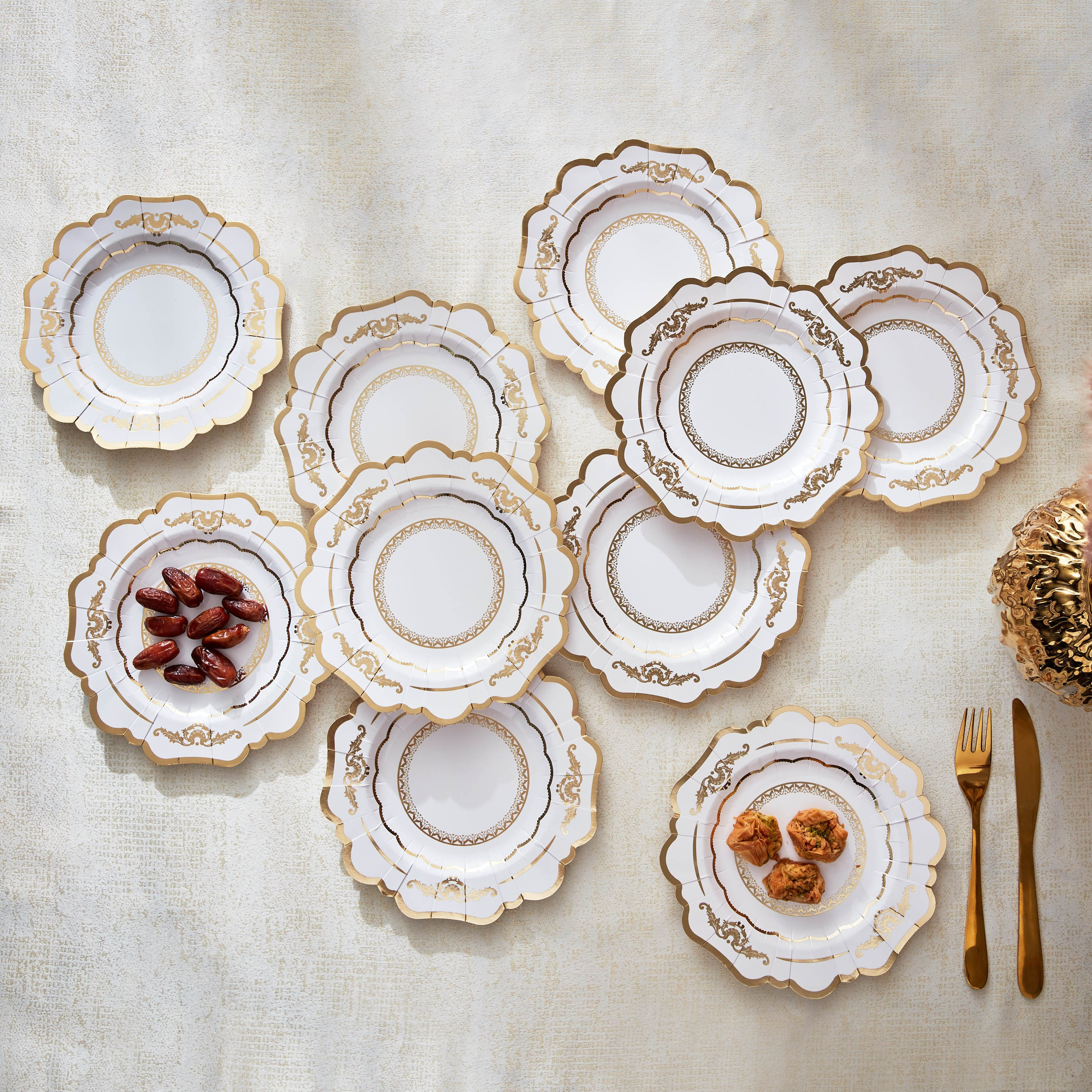 طقم صحون صغيرة 10 قطع للاستخدام مرة واحدة من فيستال-hbxhomeware-hbxkitchen-image-1
